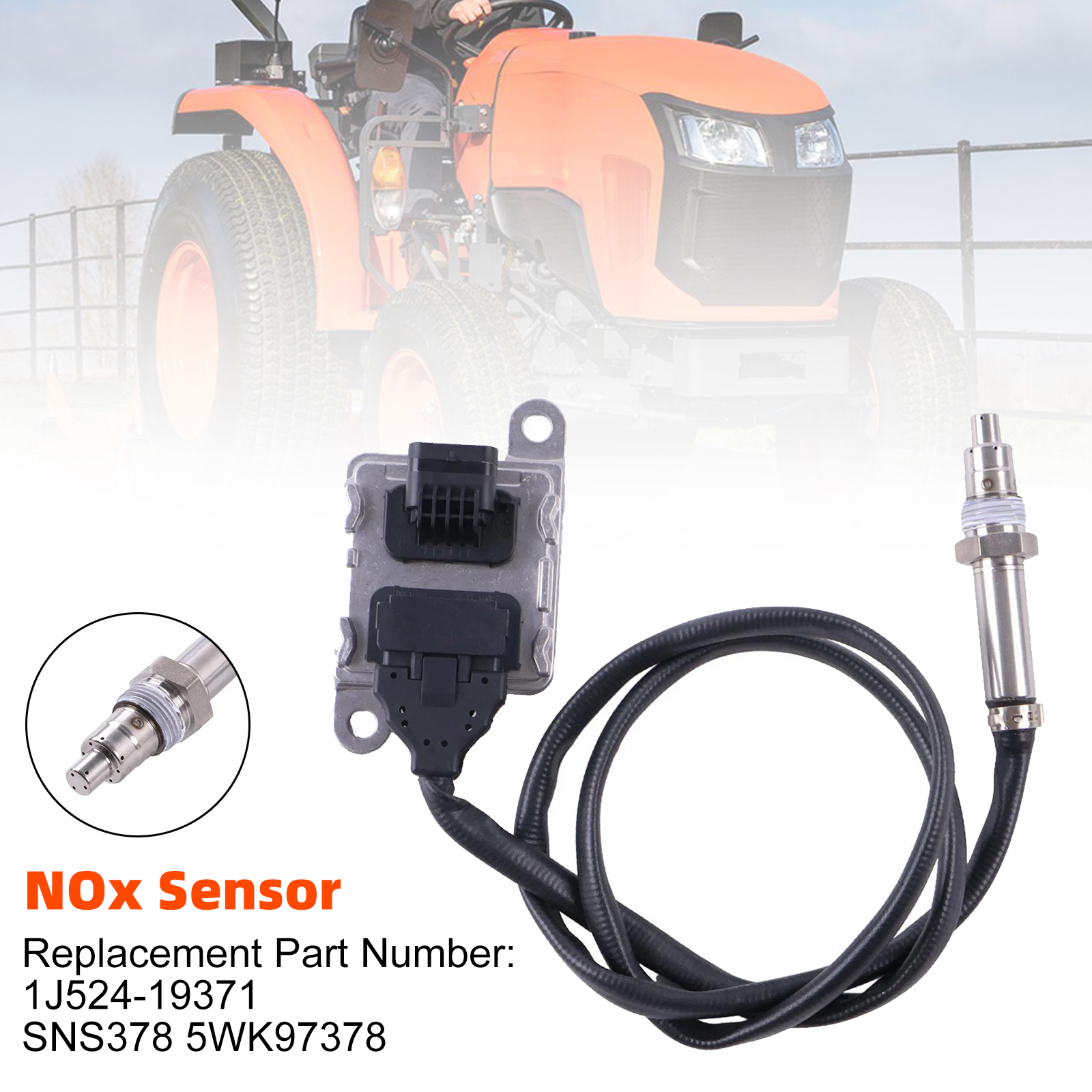 Nitrogen Oxide Sensor NOX Sensor 1J524-19371 SNS378 5WK97378 For Kubota Fendt