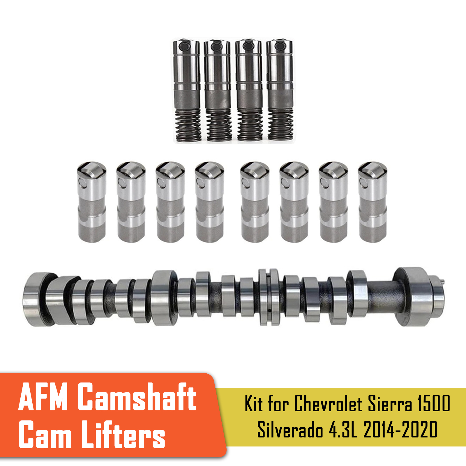 2014-2020 Chevrolet GMC Sierra Silverado 1500 4.3L 12V OHV AFM Camshaft Cam Lifters Kit Generic
