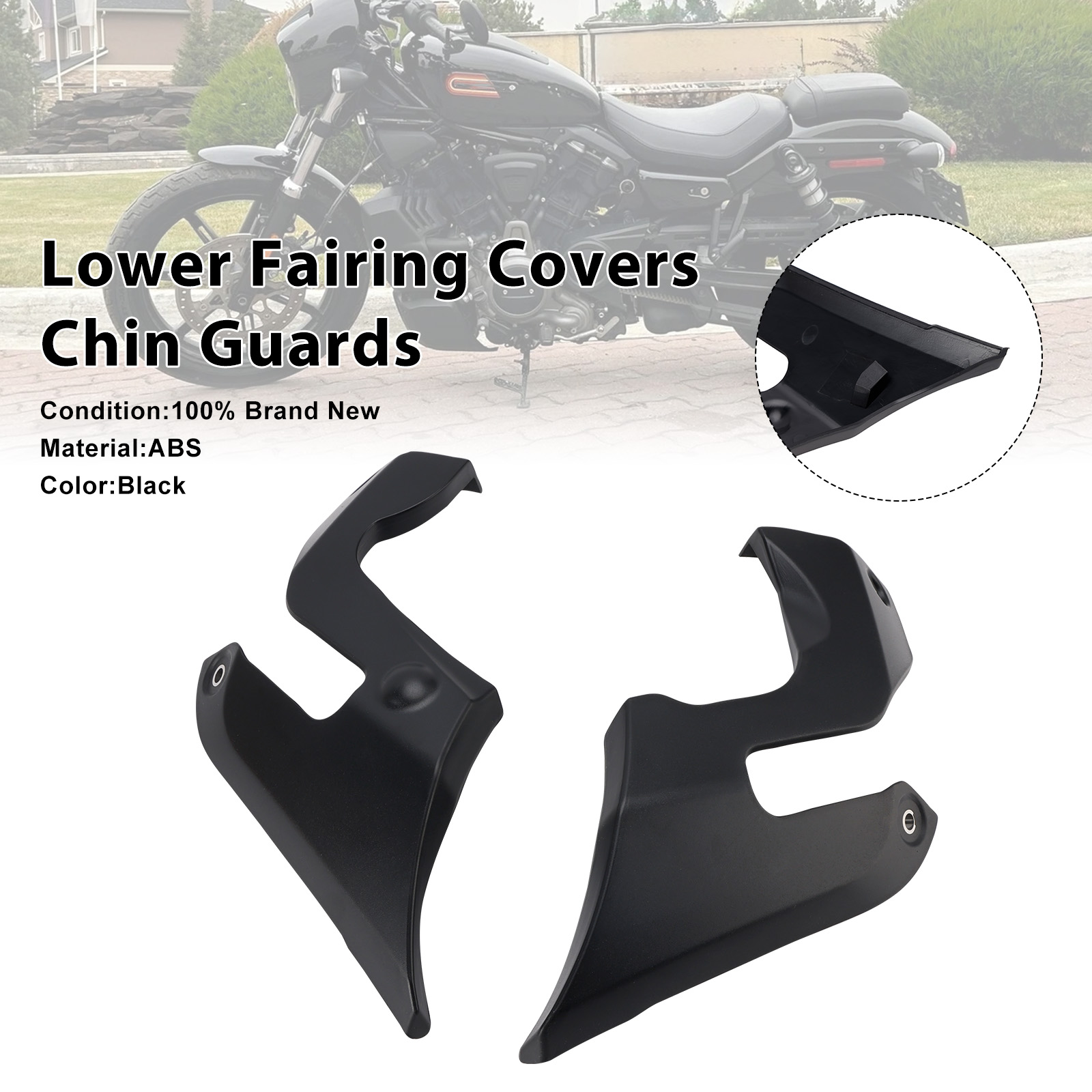 2022-2024 Harley-Davidson Nightster 975 RH975 Lower Fairing Covers Chin Guards Generic