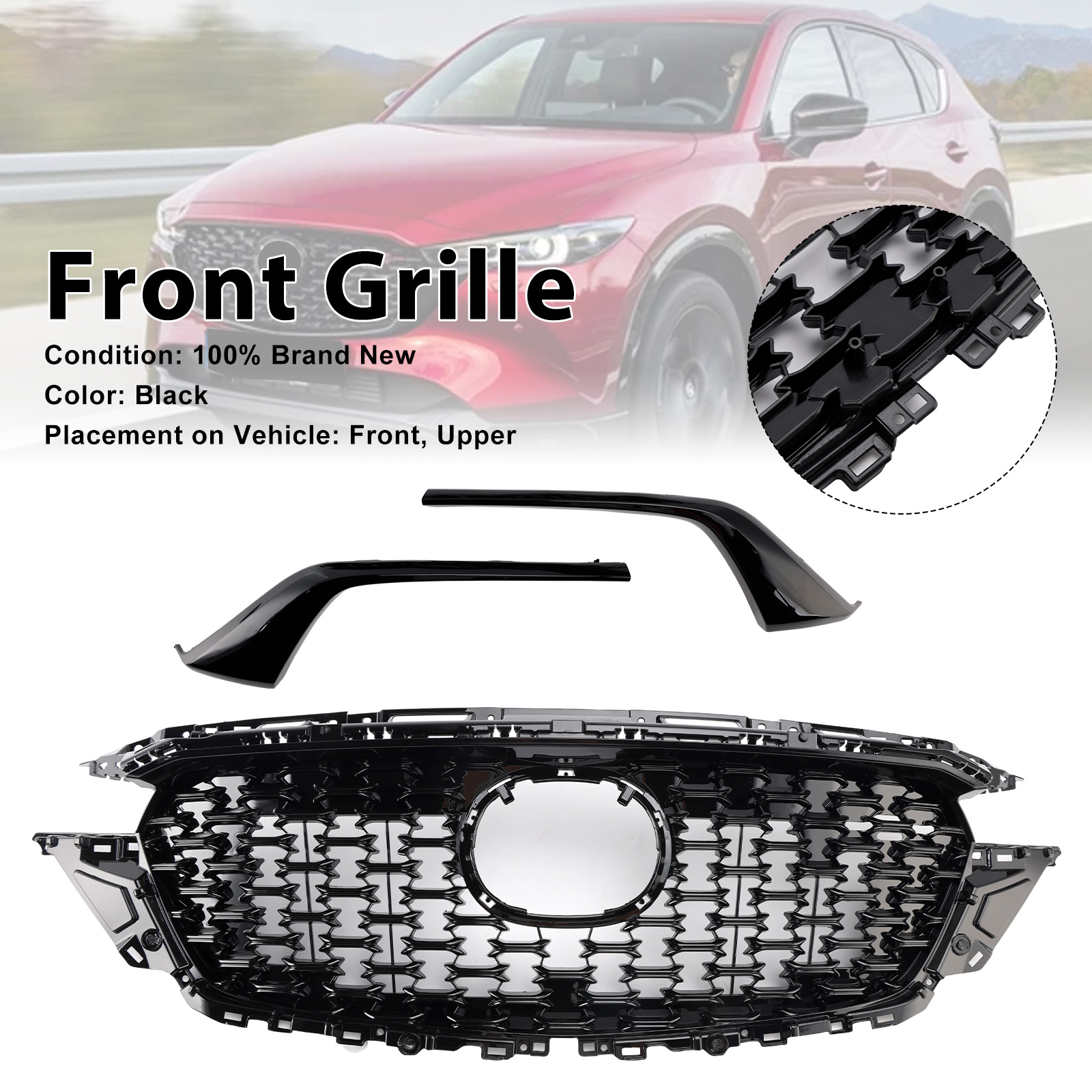 2022-2025 Mazda CX-5 Front Bumper Grille KSD5-50719 Generic