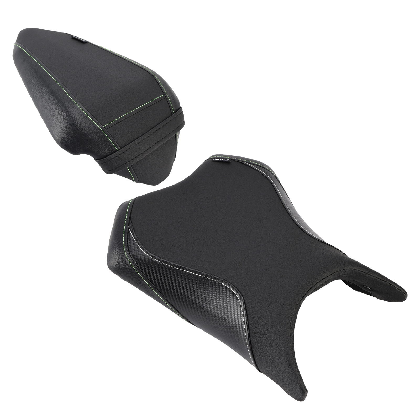 2024-2025 Kawasaki Ninja Z500 Front & Rear Seat Driver Cushion Black Generic