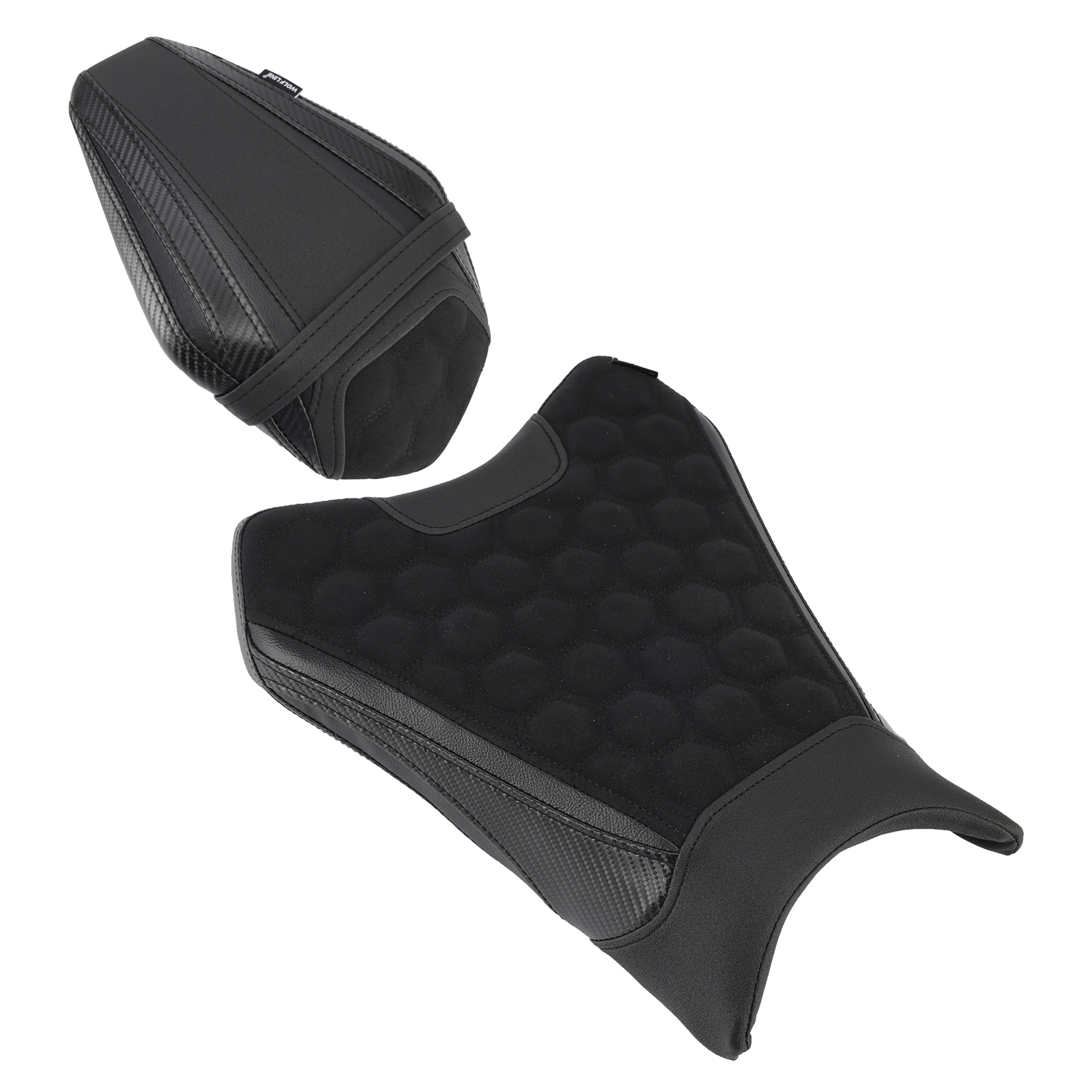 2019-2025 Kawasaki Zx-6R Front&Rear Seat Driver Cushion Black Generic