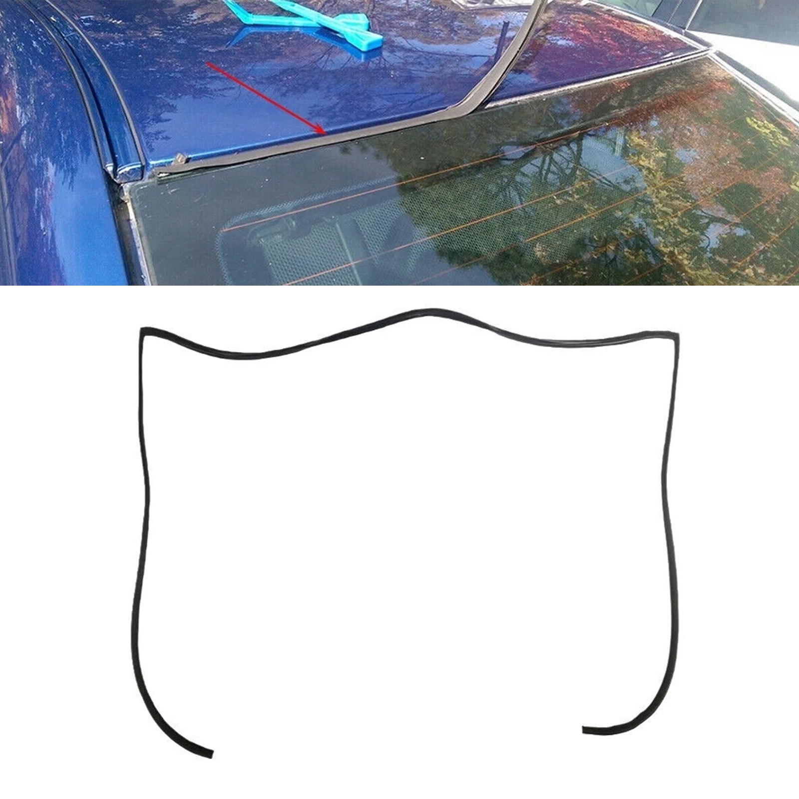 2004-2010 BMW E60 5 Series 525i 530i 528i Rear Window Upper Moulding Trim Seal 51317027916 Generic