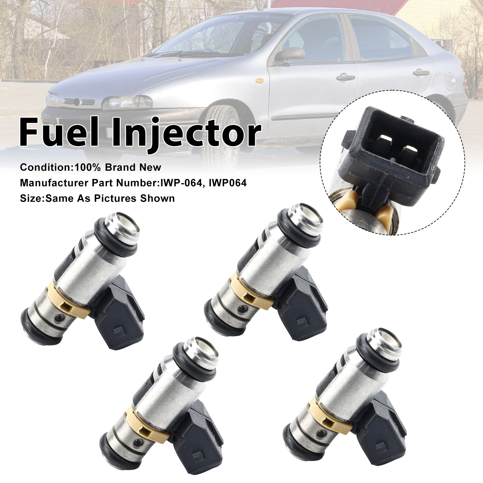 1996-1999 Lancia Dedra 835 1.6 16V 4Pcs Fuel Injector IWP-064 Generic