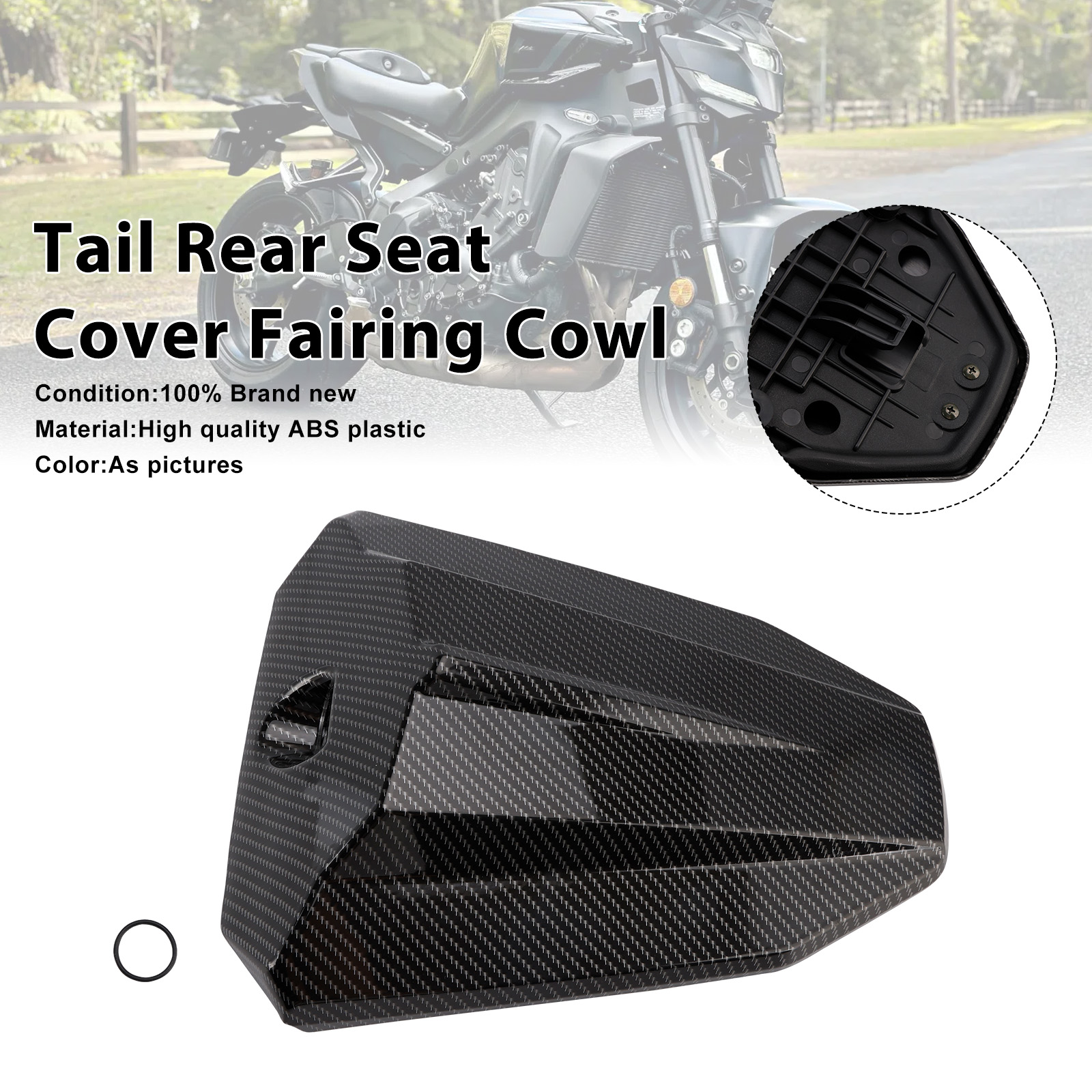 2024-2026 Yamaha MT-09 / MT-09 SP Tail Rear Seat Cover Fairing Cowl Carbon Generic