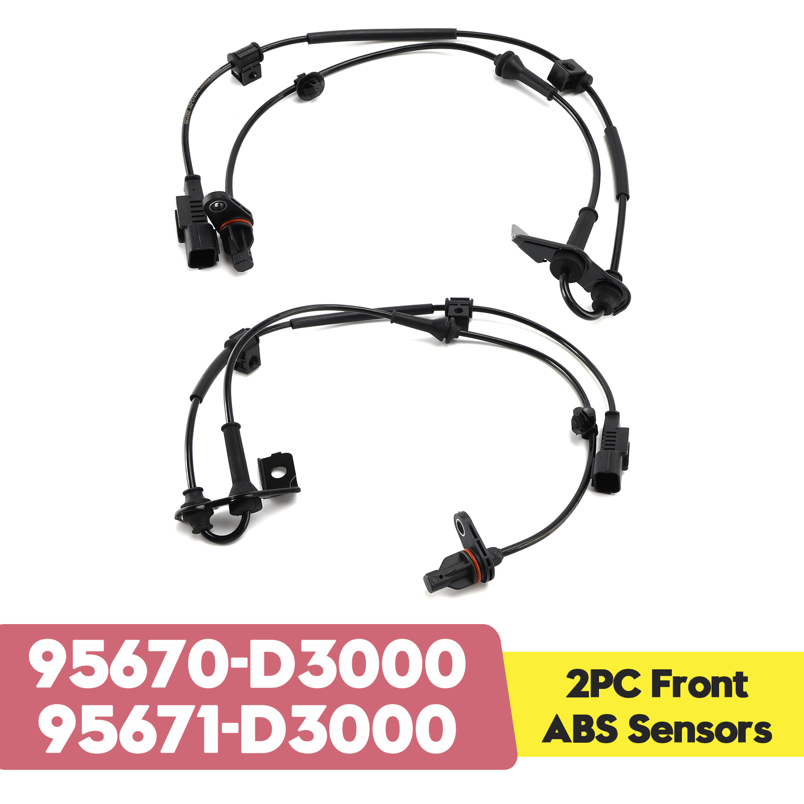 2015-2021 Hyundai Tucson TL 2PC Front ABS Sensors 95670-D3000 95671-D3000 Generic