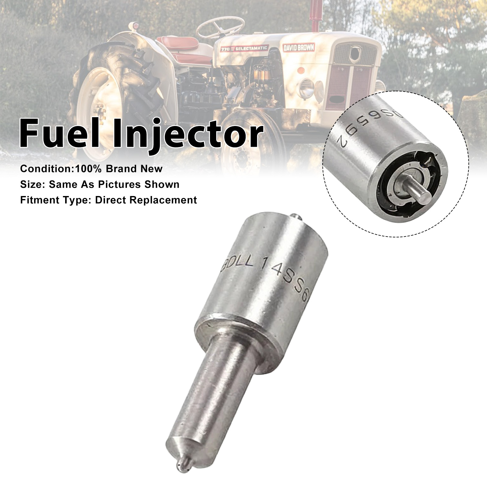 David Brown 770 885 900 1294 1390 1410 1Pcs Fuel Injector BDLL140S6592 Generic