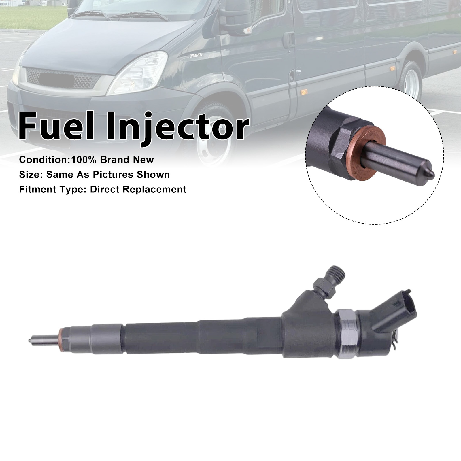 2006-2011 Iveco Daily IV Massif 1Pcs Fuel Injector 0445110248 Generic
