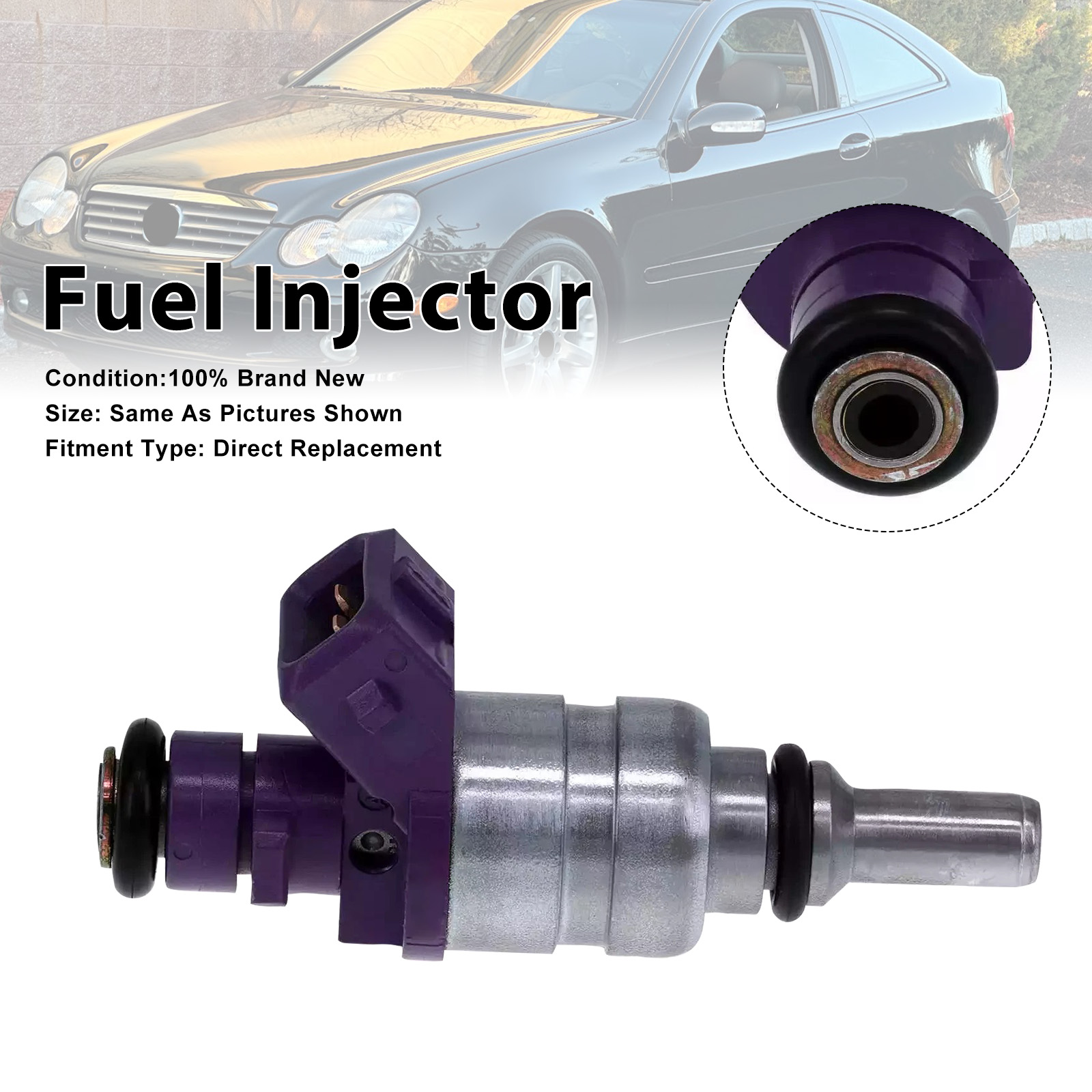 2001-2004 Mercedes-Benz C230 SLK230 Kompressor 1Pcs Fuel Injector 0000787249 Generic