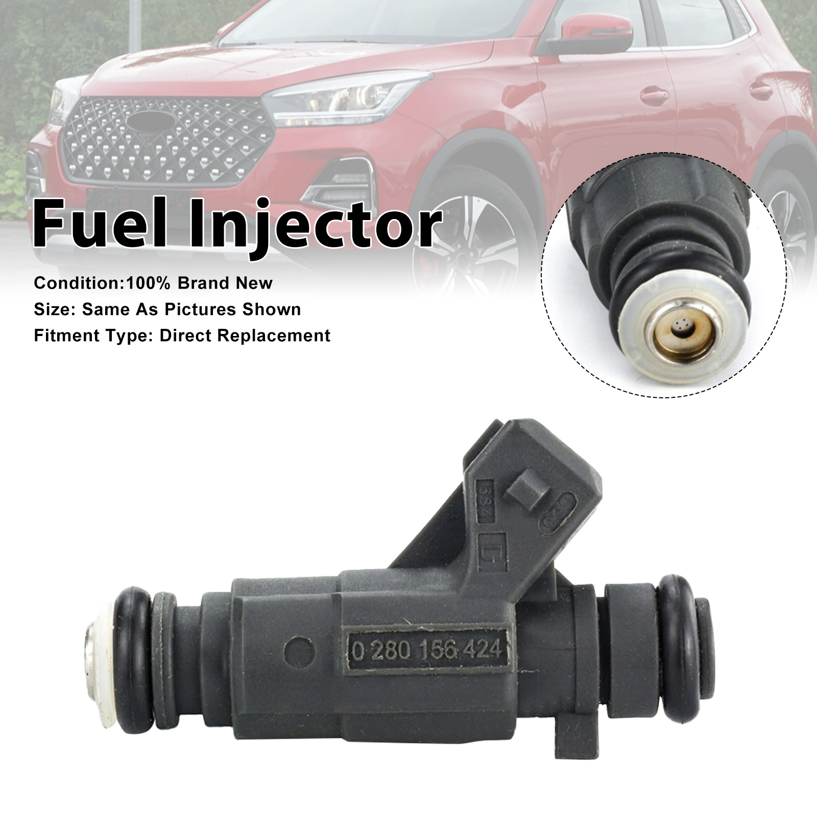 1Pcs Fuel Injector For Chery Tiggo For BYD 2.4L 0280156424 0 280 156 424
