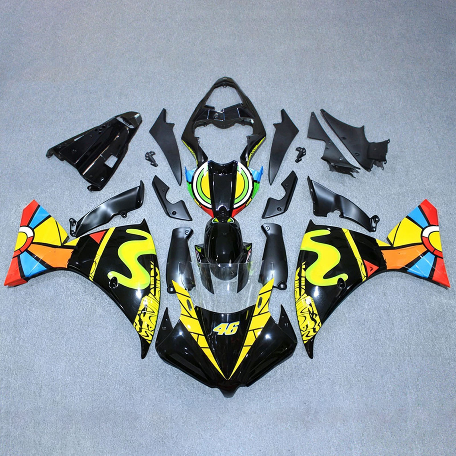 Injection Fairing Kit Bodywork Plastic ABS For Yamaha YZFR1 YZF-R1 2009-2011