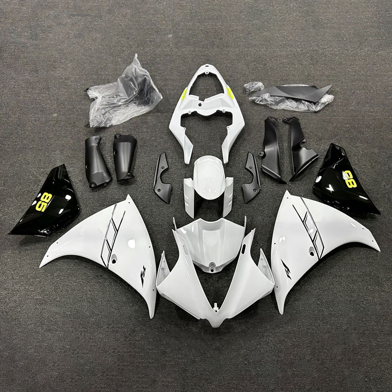 Injection Fairing Kit Bodywork Plastic ABS For Yamaha YZFR1 YZF-R1 2009-2011