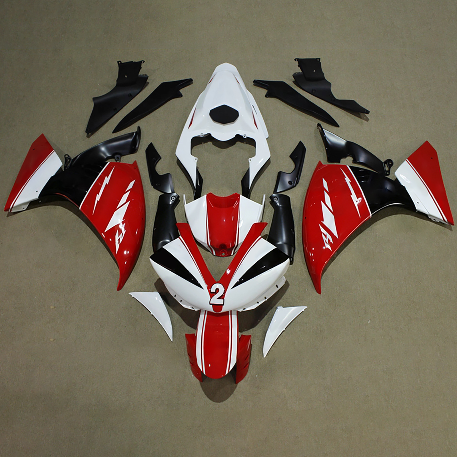Injection Fairing Kit Bodywork Plastic ABS For Yamaha YZFR1 YZF-R1 2012-2014
