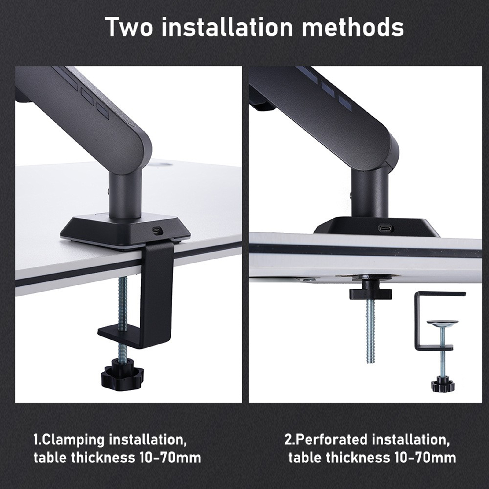 Gaming Monitor Arm 32inch Desktop Computer Monitor Stand RGB Light Monitor Stand