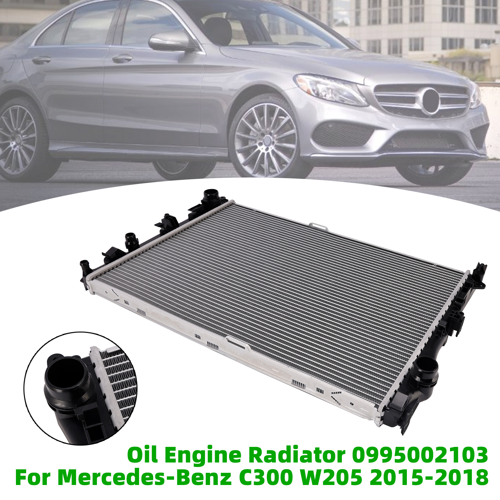 2017-2021 Mercedes-Benz C43 AMG W205 Oil Engine Radiator 0995002103 Generic