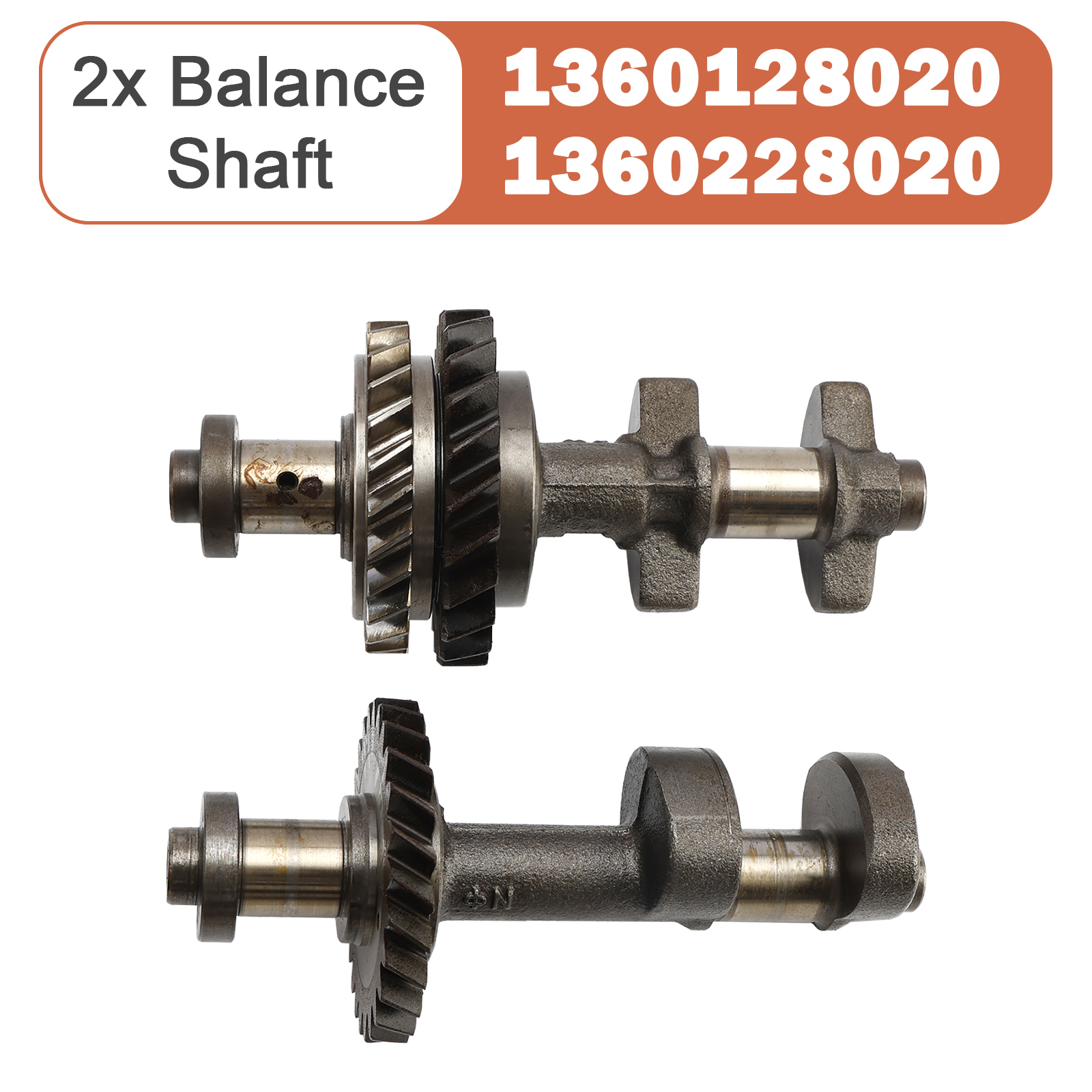 2x Balance Shaft for Toyota RAV4 Camry 2AZ-FE 2.4L 1360128020 1360228020