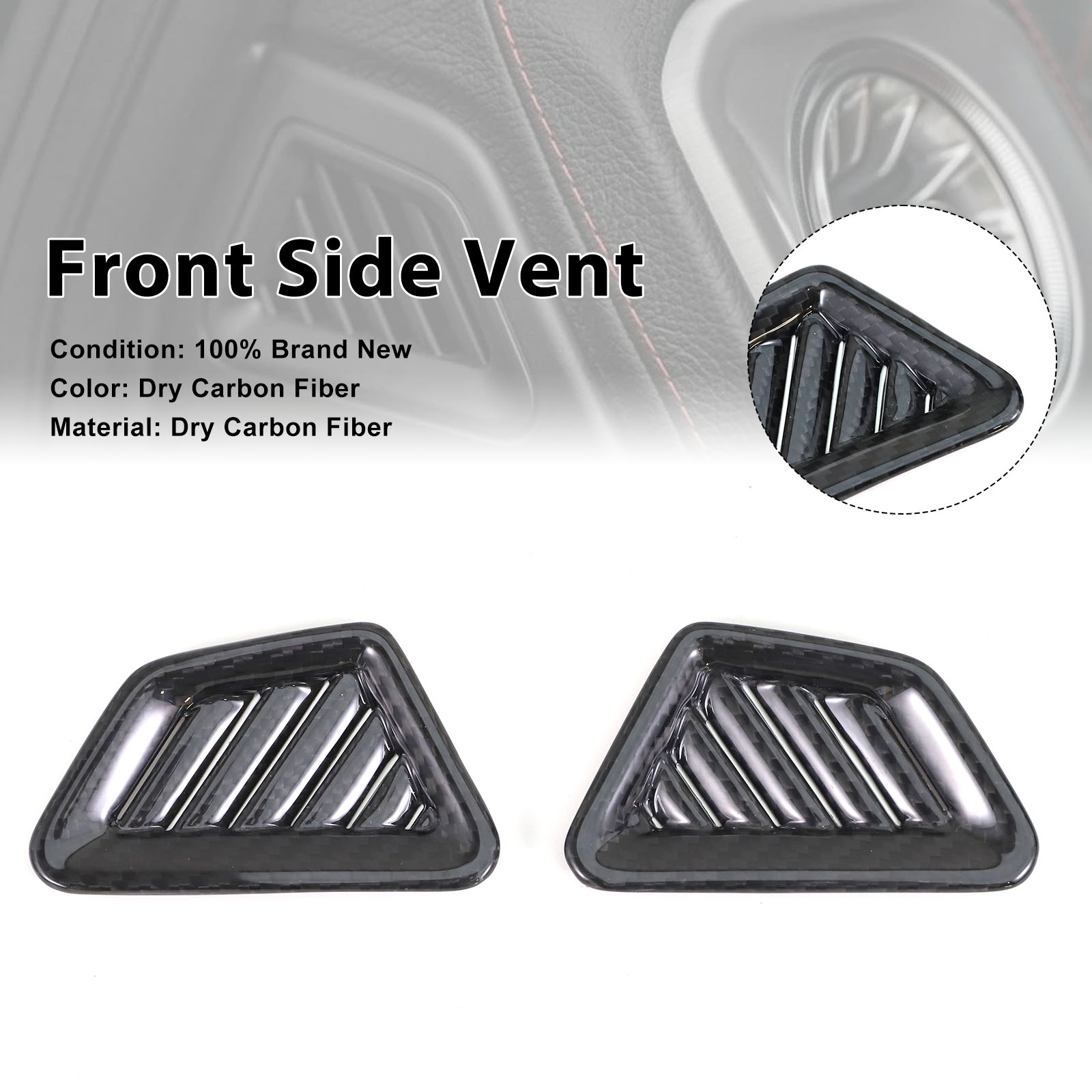 Carbon Fiber Front Side Vent Fit Mercedes Benz W464 W465 2019-2026