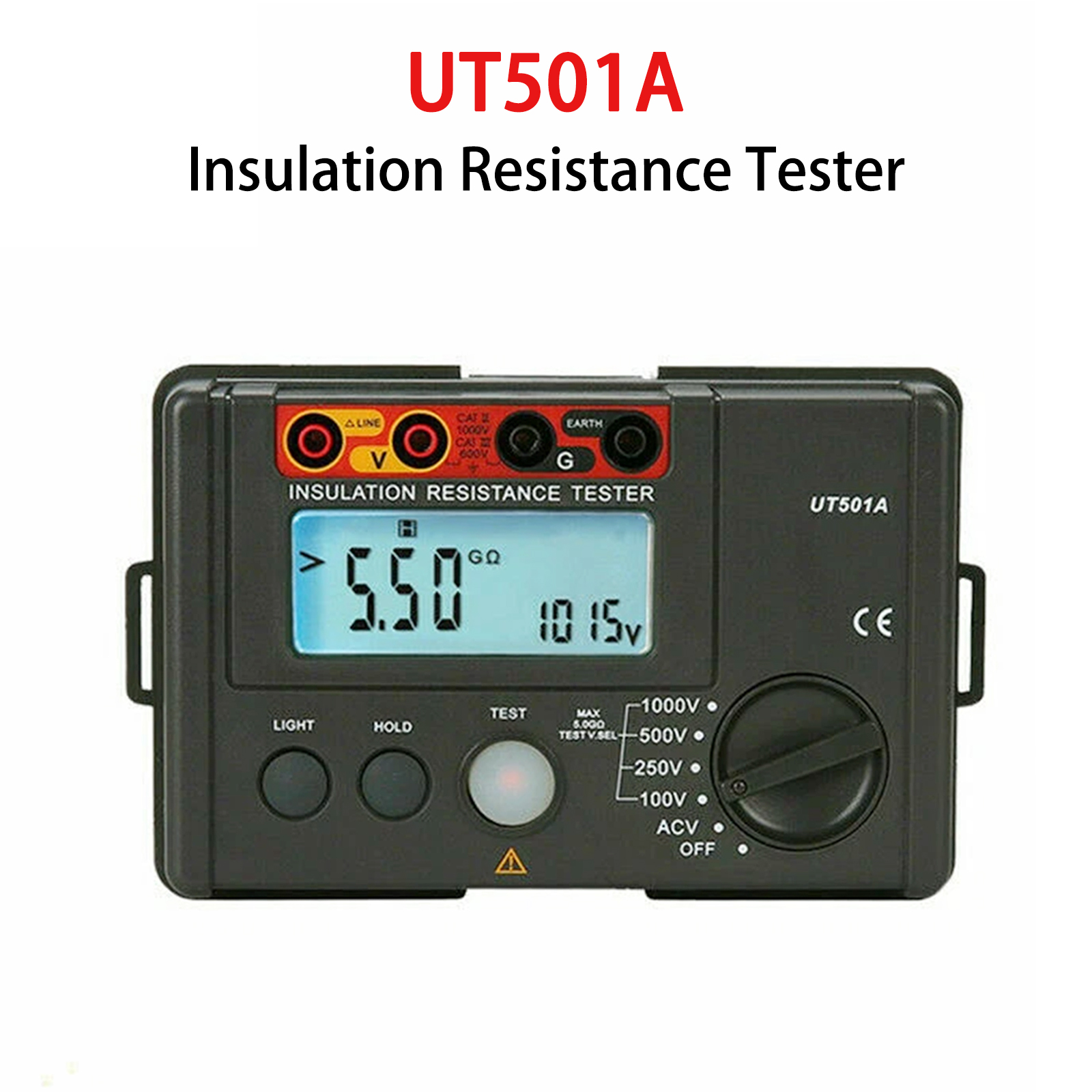 UT501A 1000V Insulation Resistance Meter Ground Tester Megohmmeter Volt