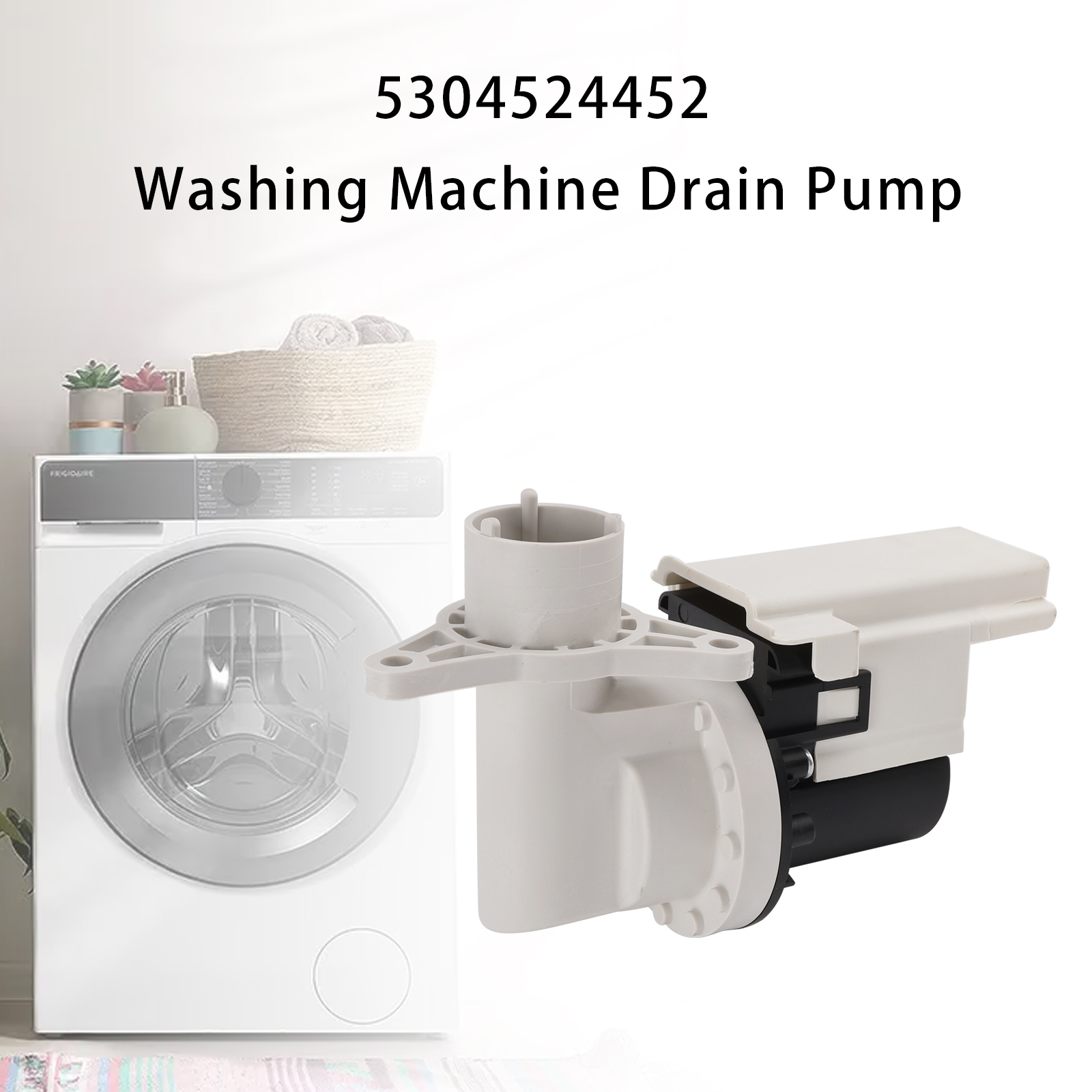 5304524452 Washer Drain Pump Assembly For Electrolux For Frigidaire