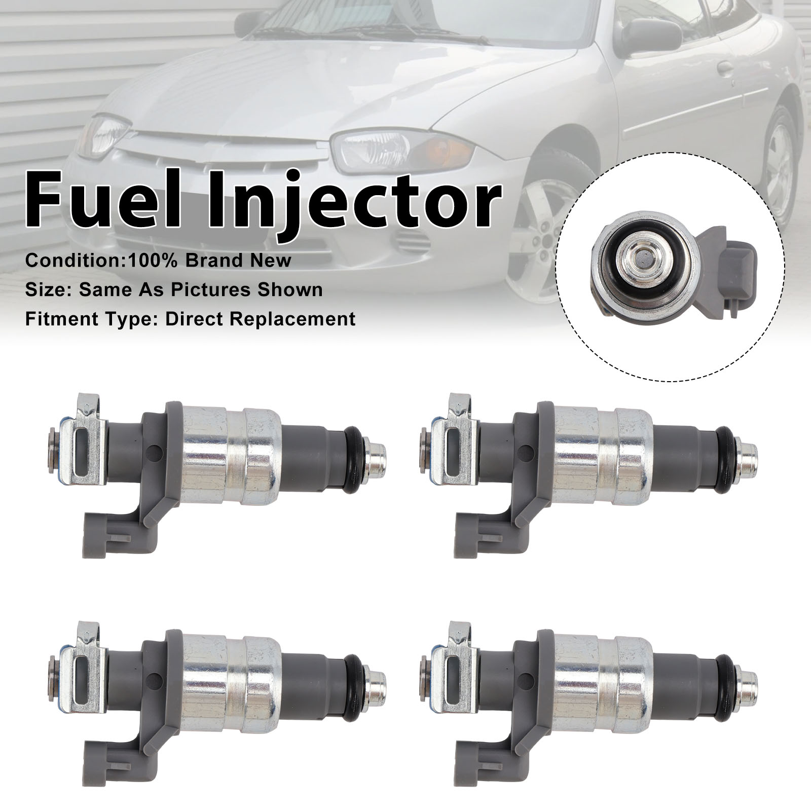 2002-2003 Saturn L100 L200 LW200 4Pcs Fuel Injector 12569091 Generic