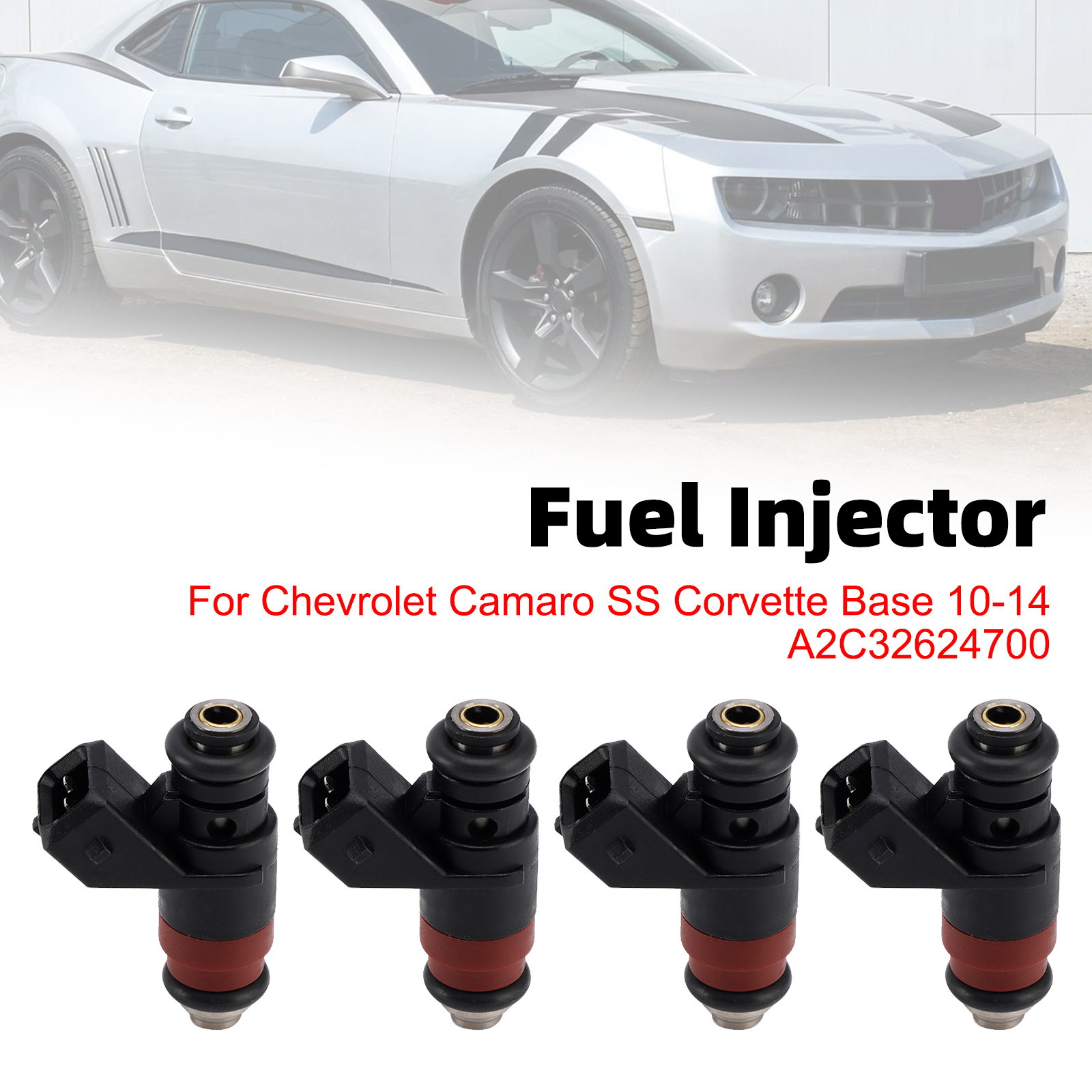 4Pcs Fuel Injector For Chevrolet Camaro SS Corvette Base 10-14 A2C32624700