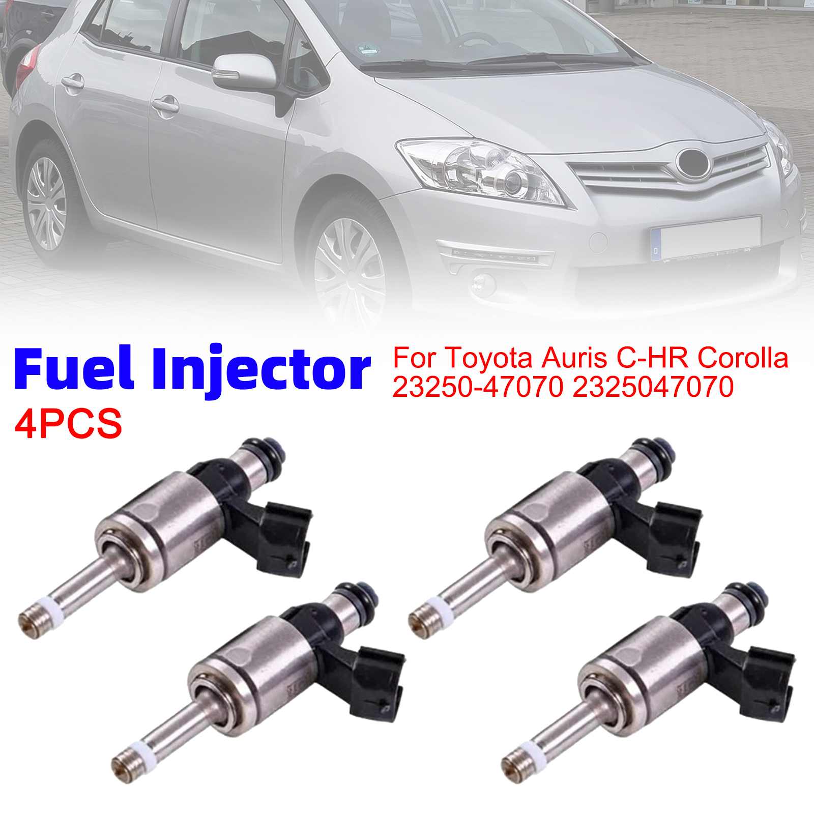 4Pcs Fuel Injector For Toyota Auris C-HR Corolla 23250-47070 2325047070