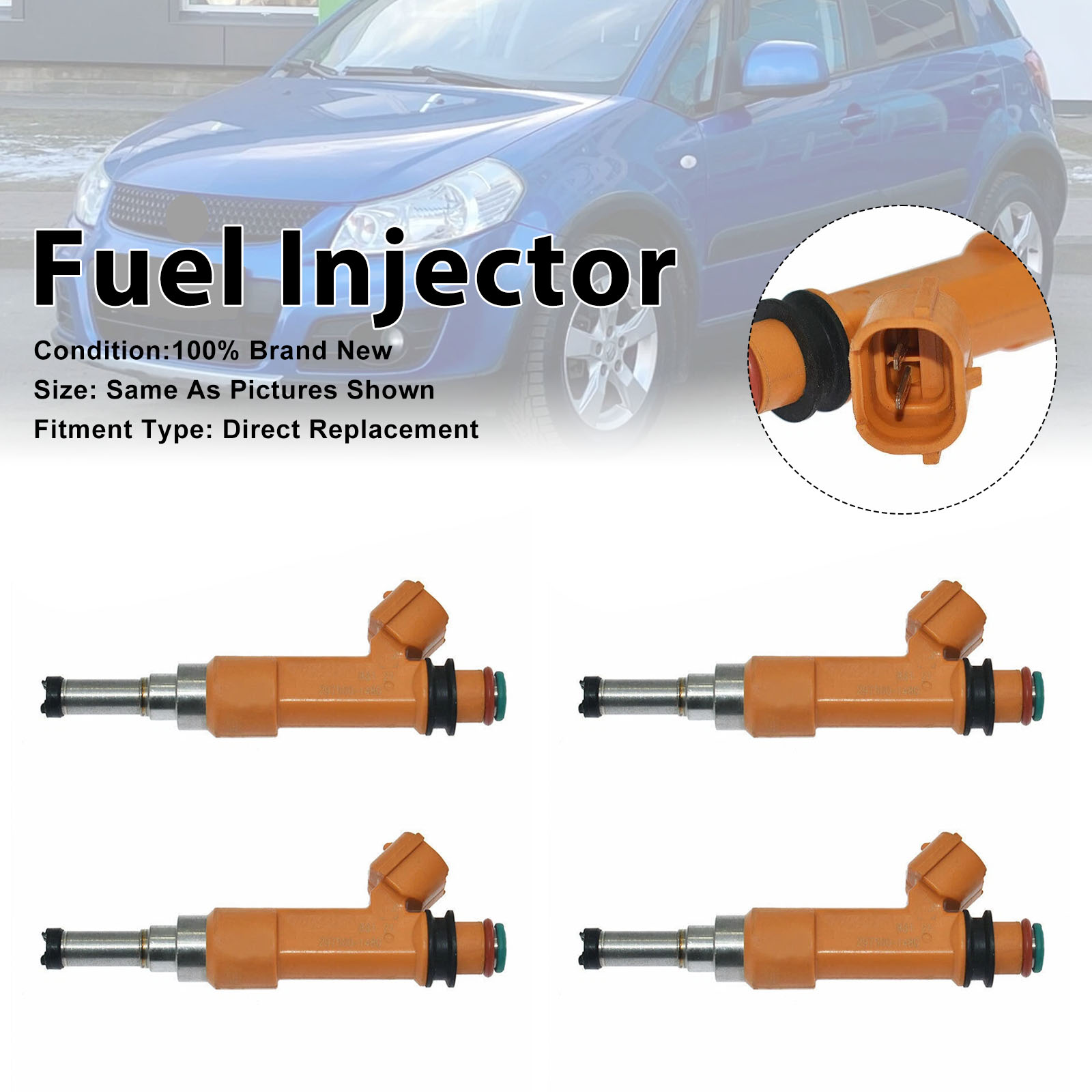 4Pcs Fuel Injector For Suzuki SX4 1.6 M16A 15710-54LA0 297500-1480