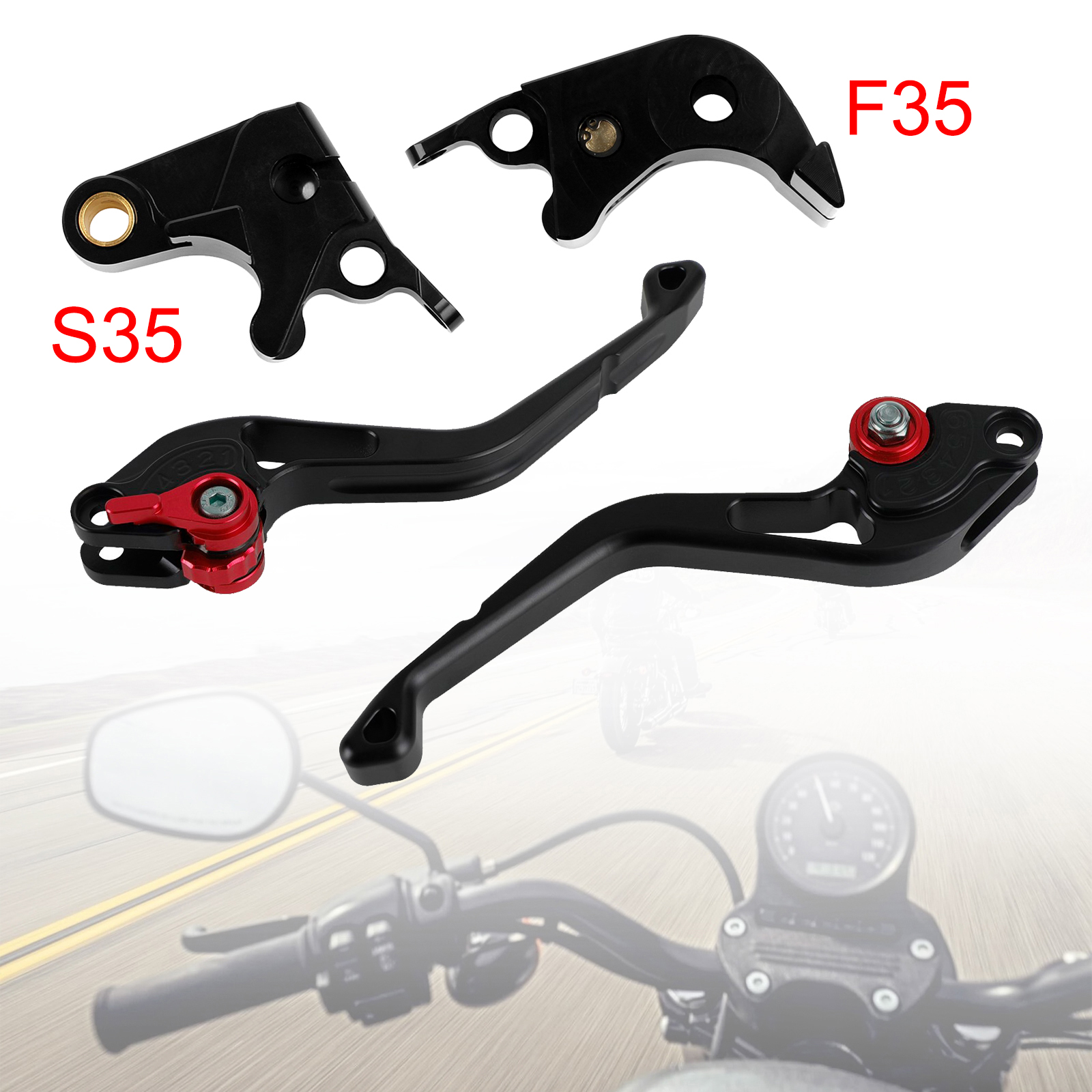 NEW Short Clutch Brake Lever fit for Suzuki GSXR600 06-10 GSXR1000 05-06 Red