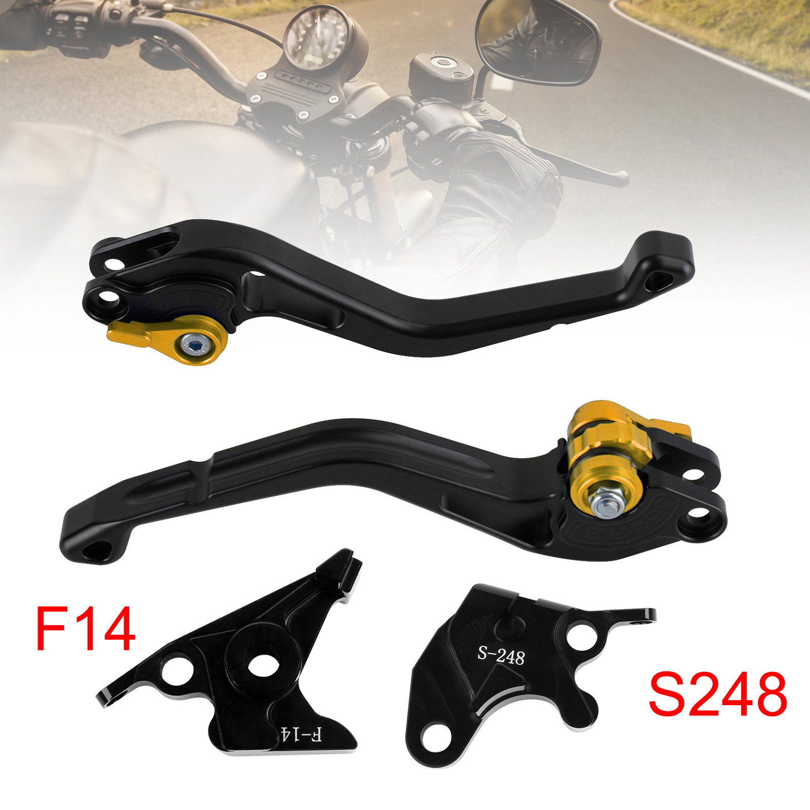 NEW Short Clutch Brake Lever fit for Suzuki GSXR600 750 1000 DL650 GSR600 Gold