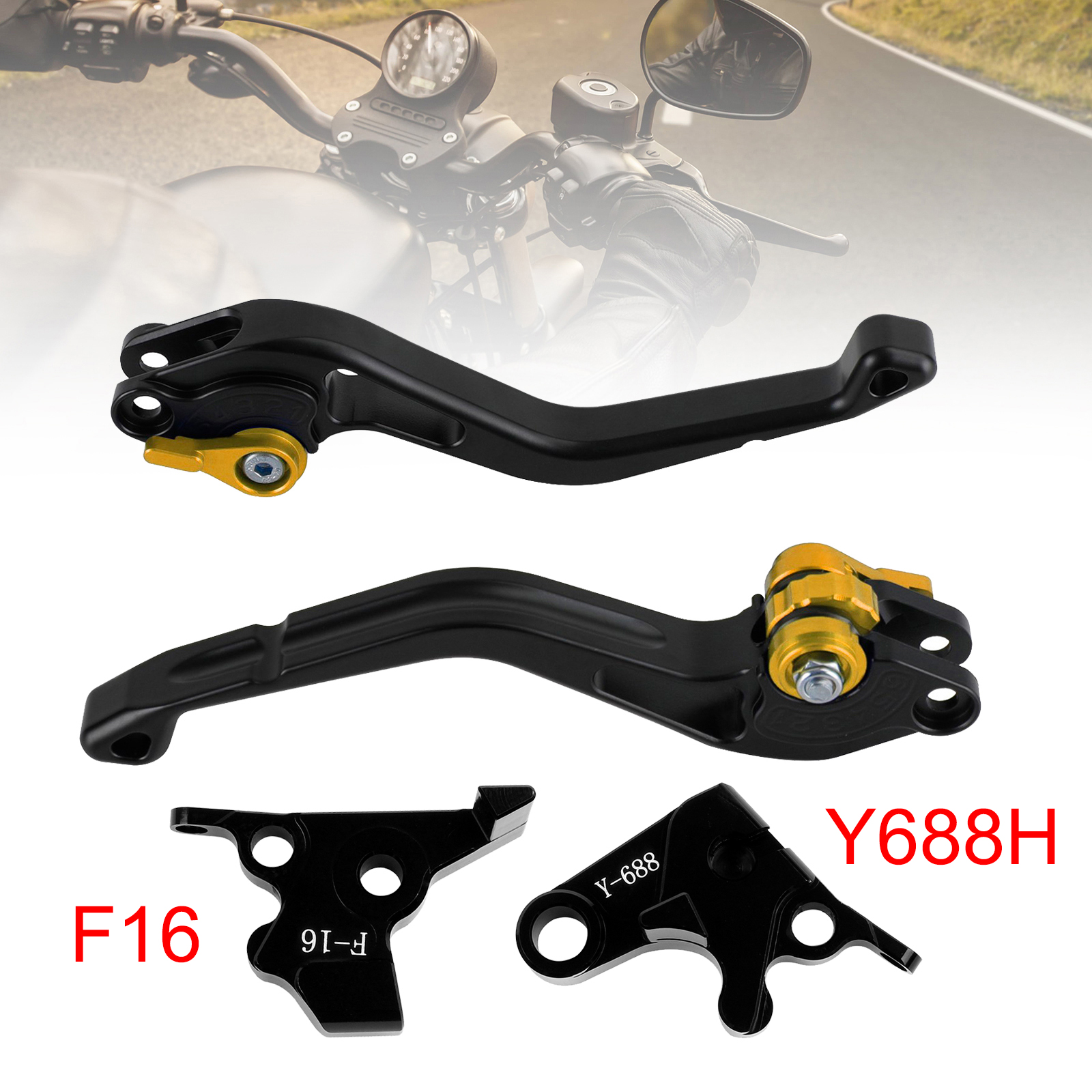 NEW Short Clutch Brake Lever fit for Yamaha FZ6 FAZER XSR 700 900 ABS Gold