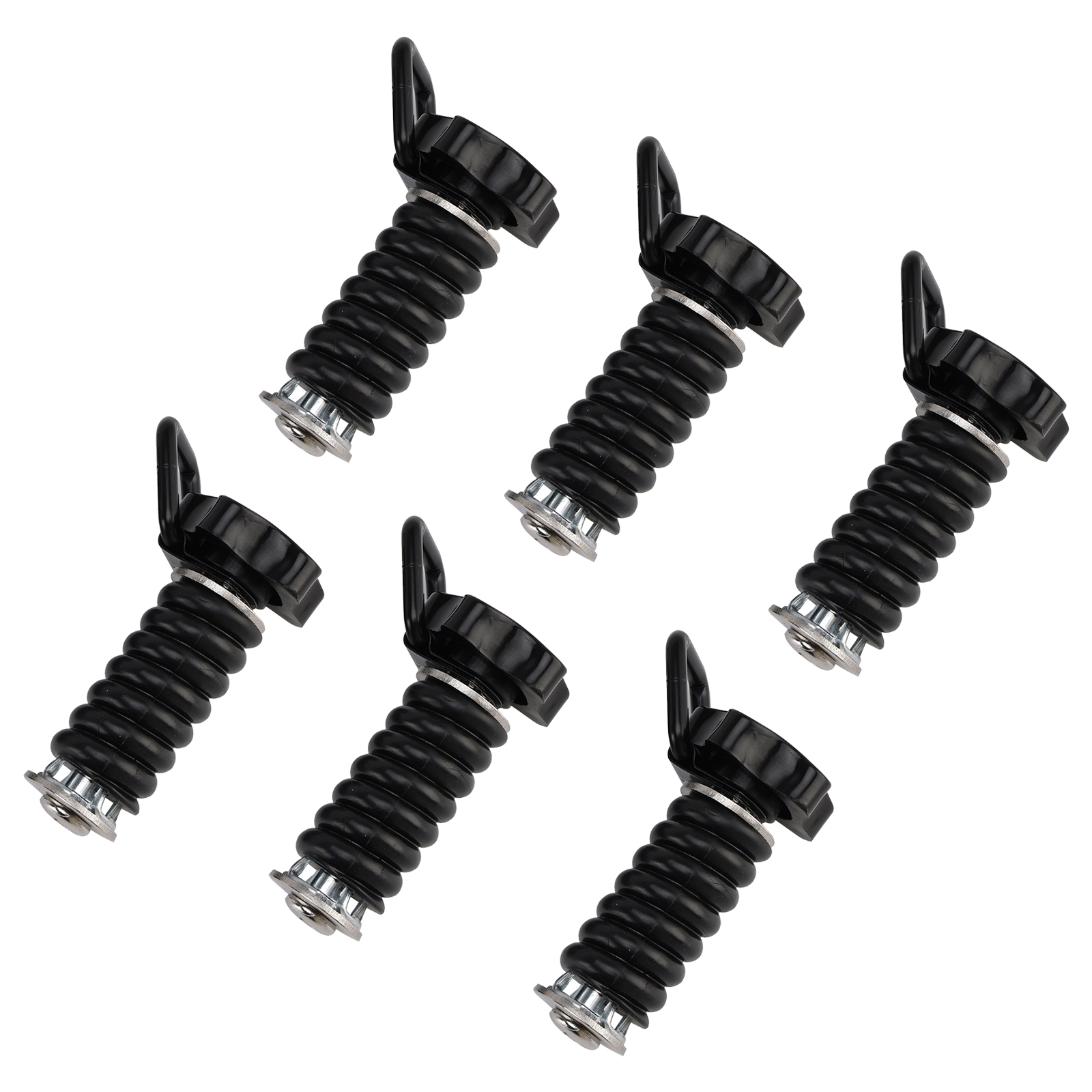 6 Pcs 1 Inch Cargo Anchor Flexible Loop For Polaris Rzr Sportsman Ace 2013-2025