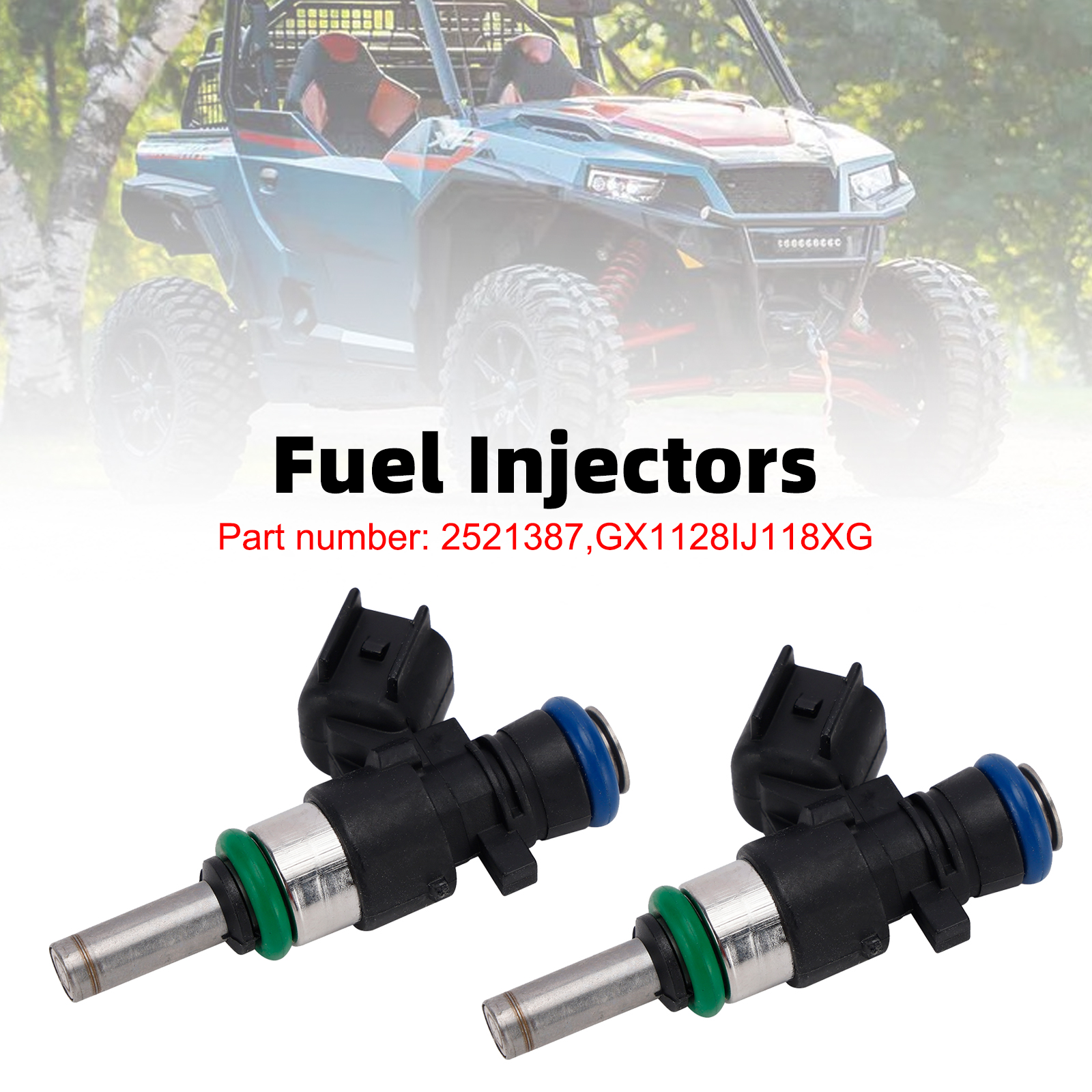 2PC 2521387 Fuel Injectors GX1128IJ118XG For Polaris RZR XP 1000 2017-2026