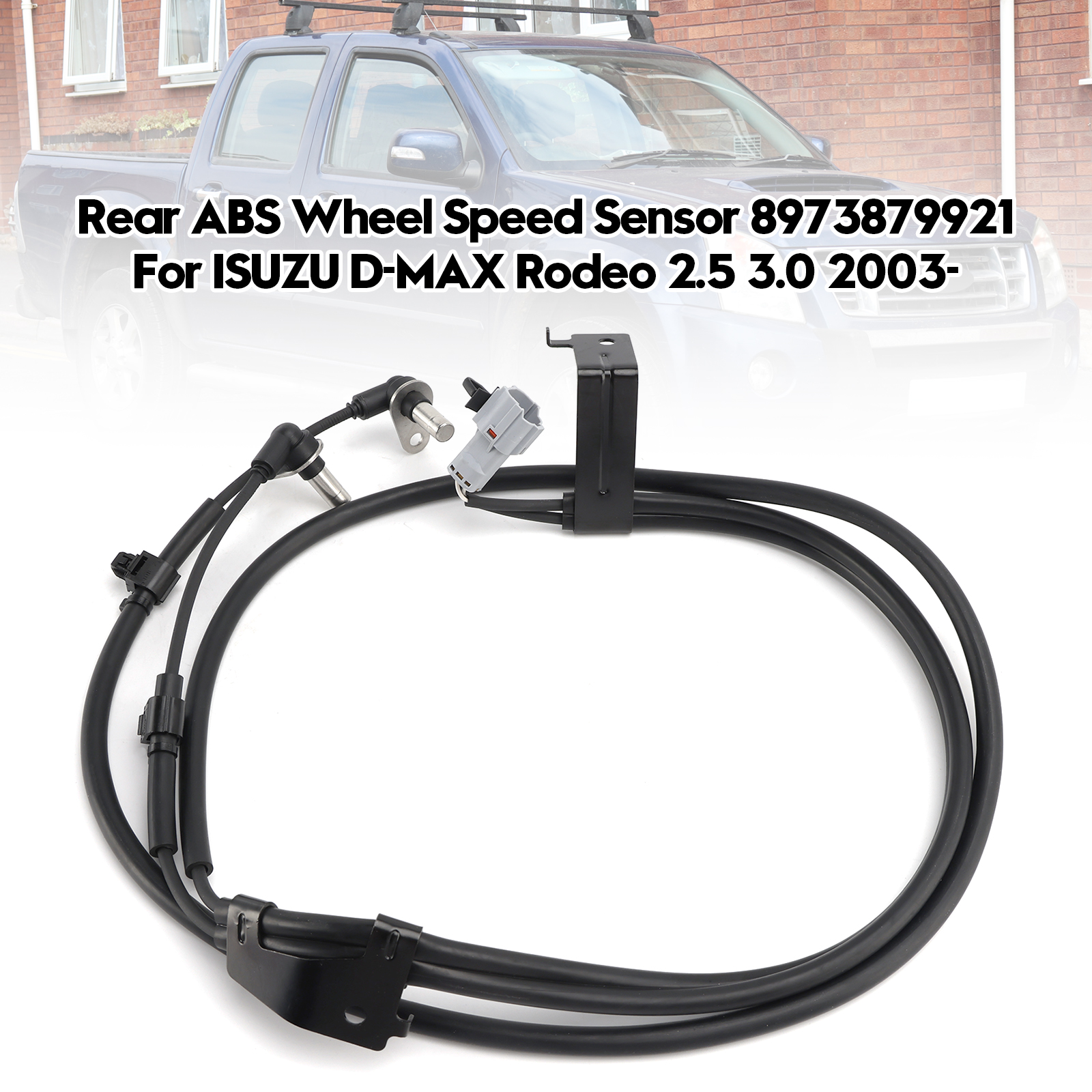 Rear ABS Wheel Speed Sensor 8973879921 For ISUZU D-MAX Rodeo 2.5 3.0 2003-