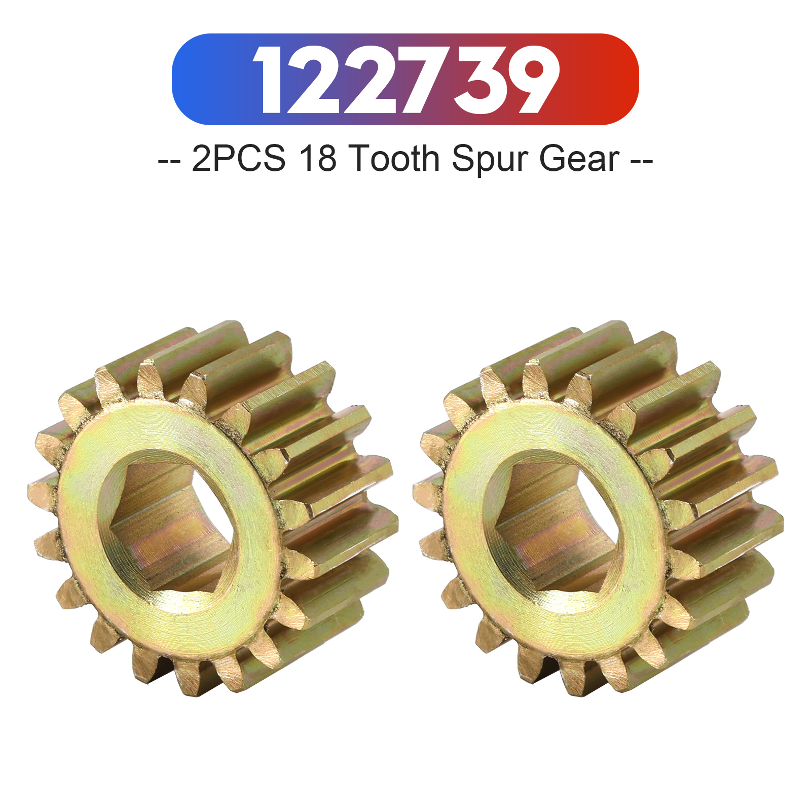 2PCS 122739 18 Tooth Spur Gear 12 DP/14.5 PA for Lippert RV Slide Out