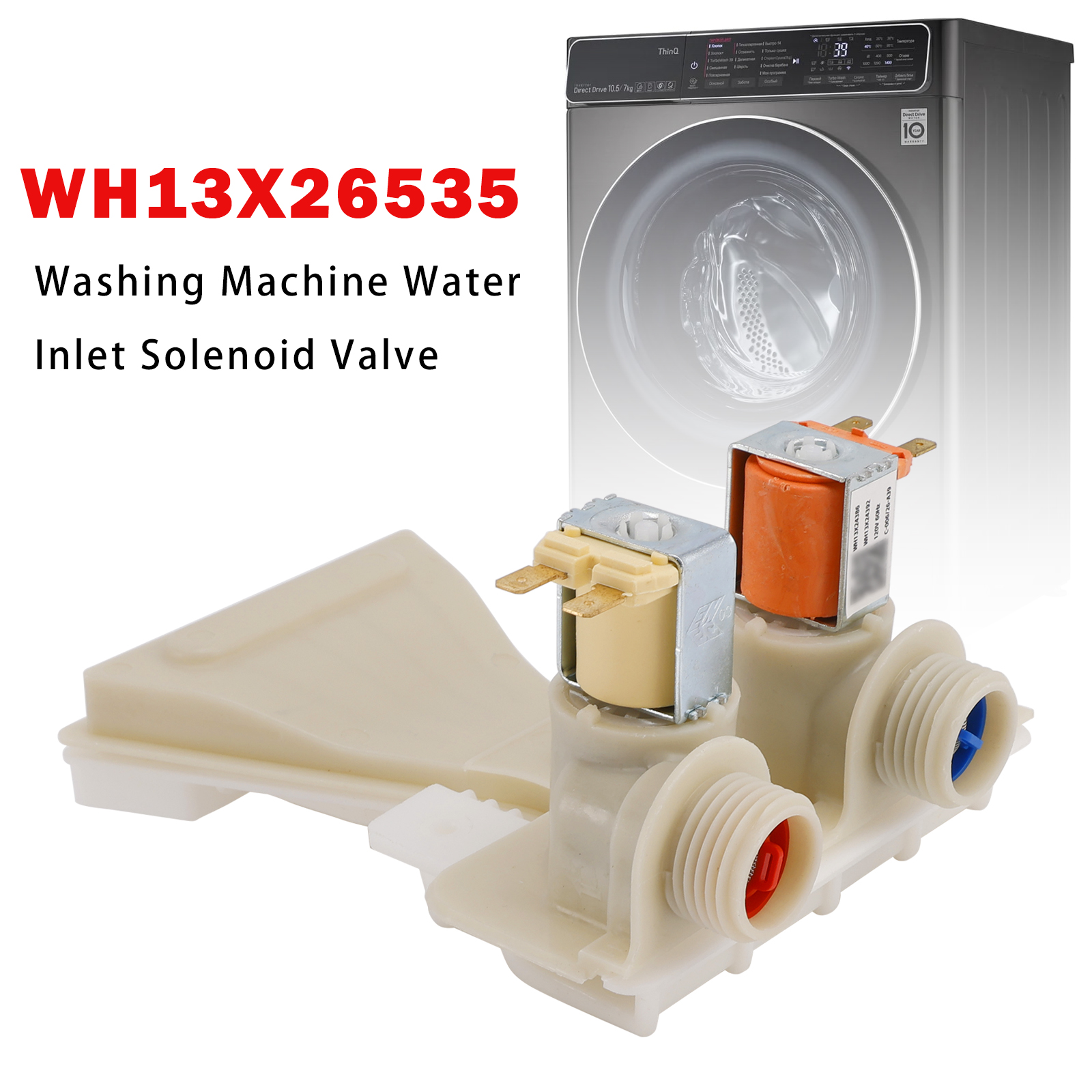 WH13X26535 For GE Washing Machine Water Inlet Solenoid Valve