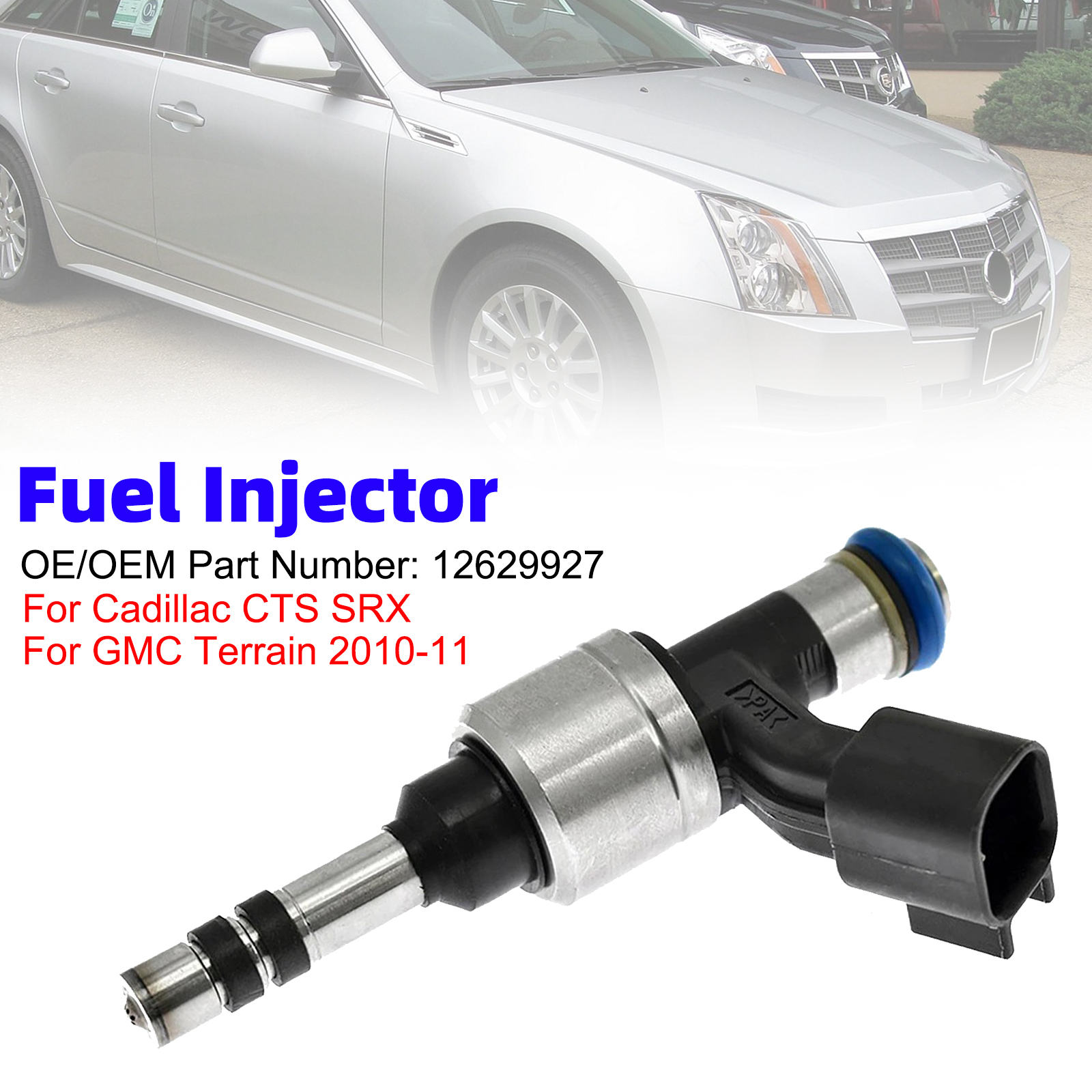 2010-2011 Cadillac CTS SRX Fuel Injector 12629927 Generic
