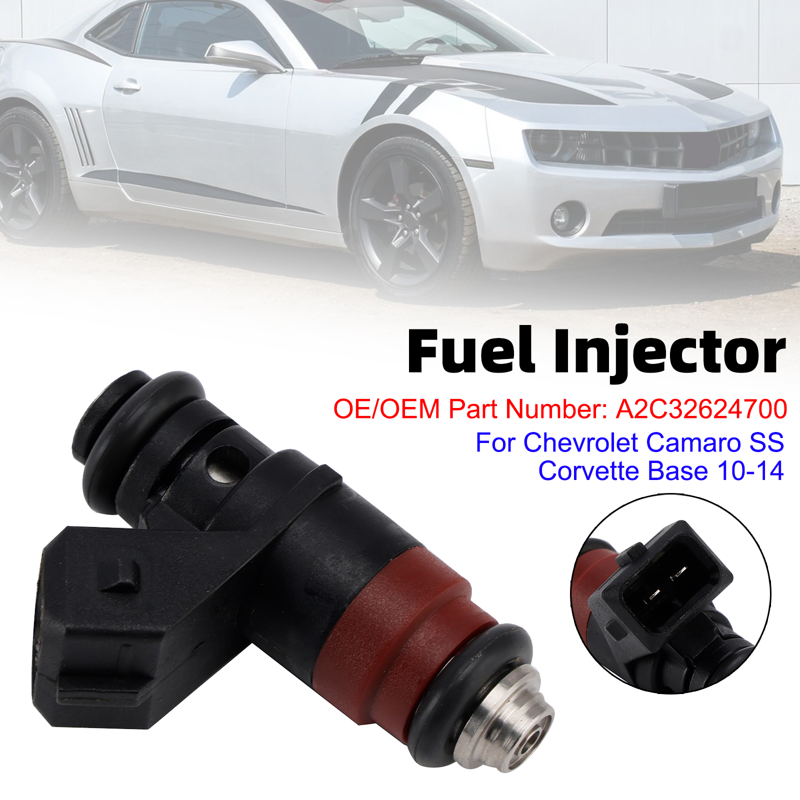 1Pcs Fuel Injector For Chevrolet Camaro SS Corvette Base 10-14 A2C32624700