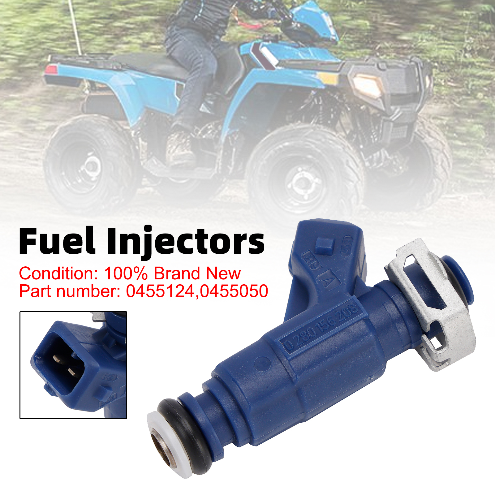 0455124 Fuel Injectors 0455050 For Polaris Sportsman Outlaw 110 RZR 170