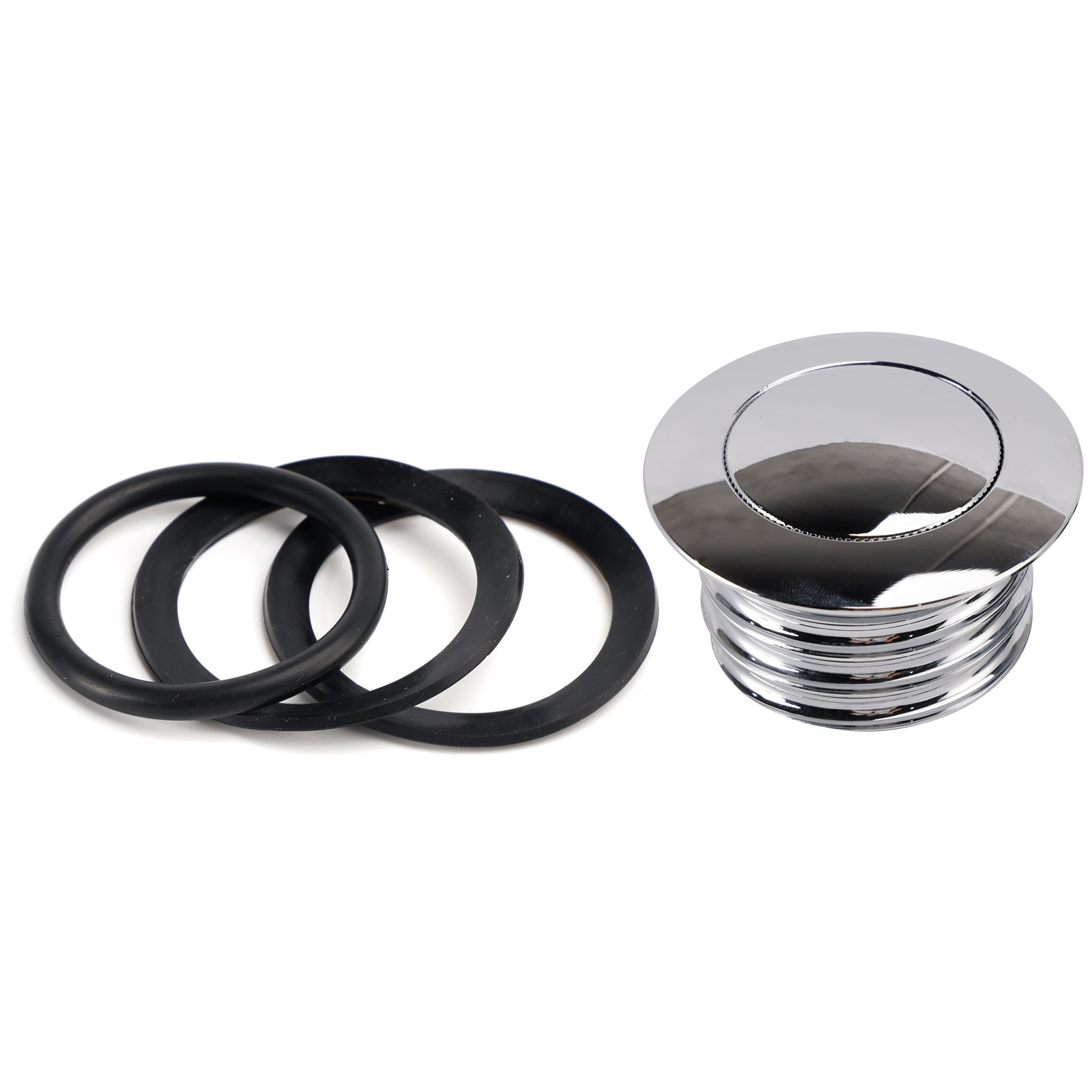 Chrome Pop-Up Gas Cap Vented For Softail Dyna Road King Sportster XL 1982-2019