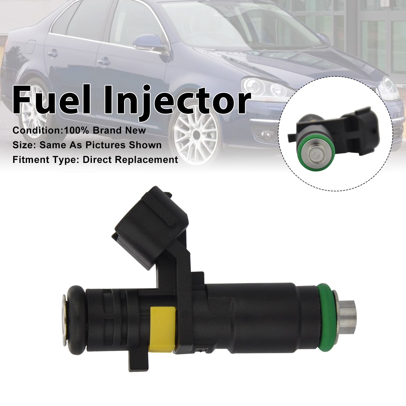 1Pcs Fuel Injector For Volkswagen Bora 2.5 2006 Jetta 2005-2006 07K906031B