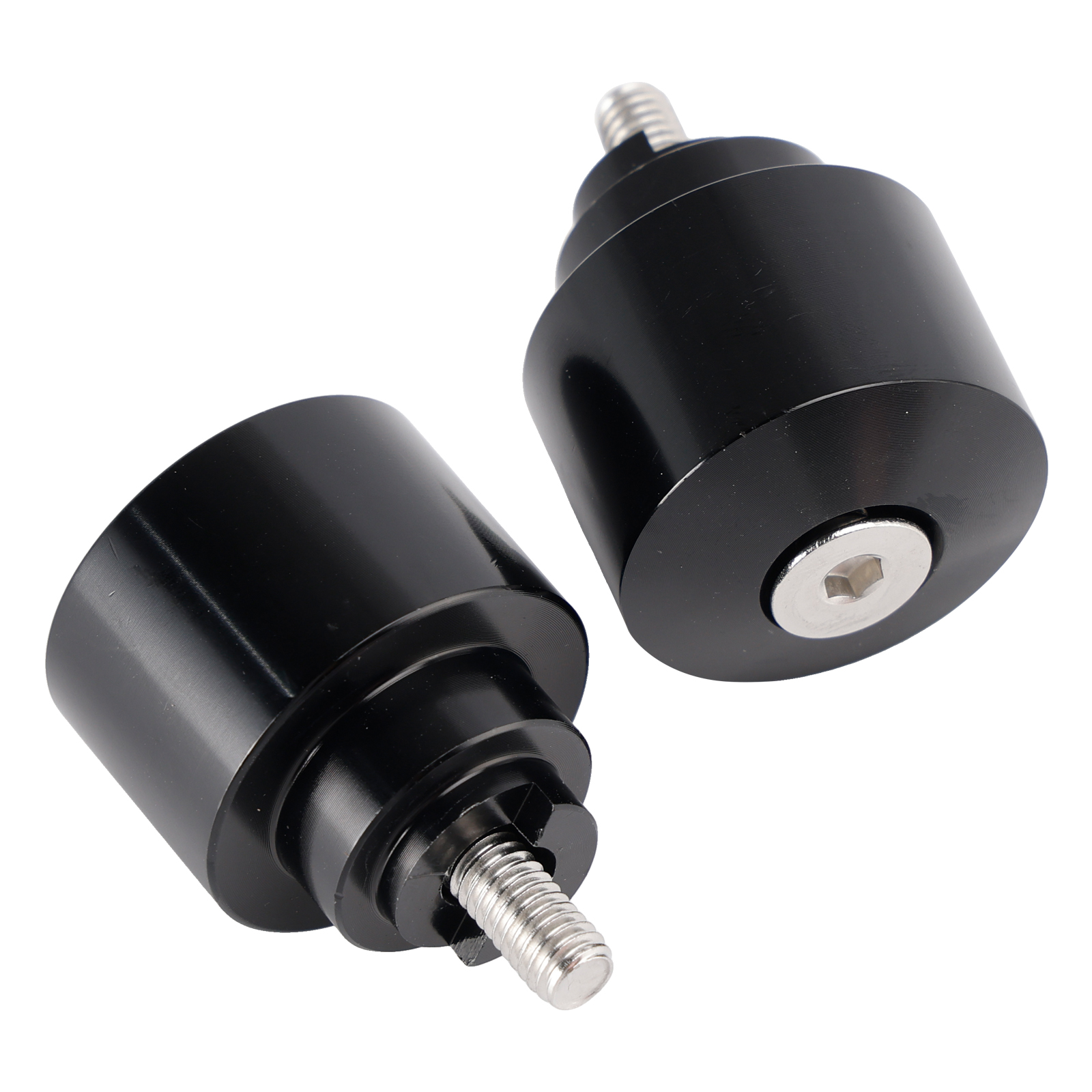 Black Handlebar End Weight Balancer Pair For Honda CBR CB VFR CTX GL NX VT XL