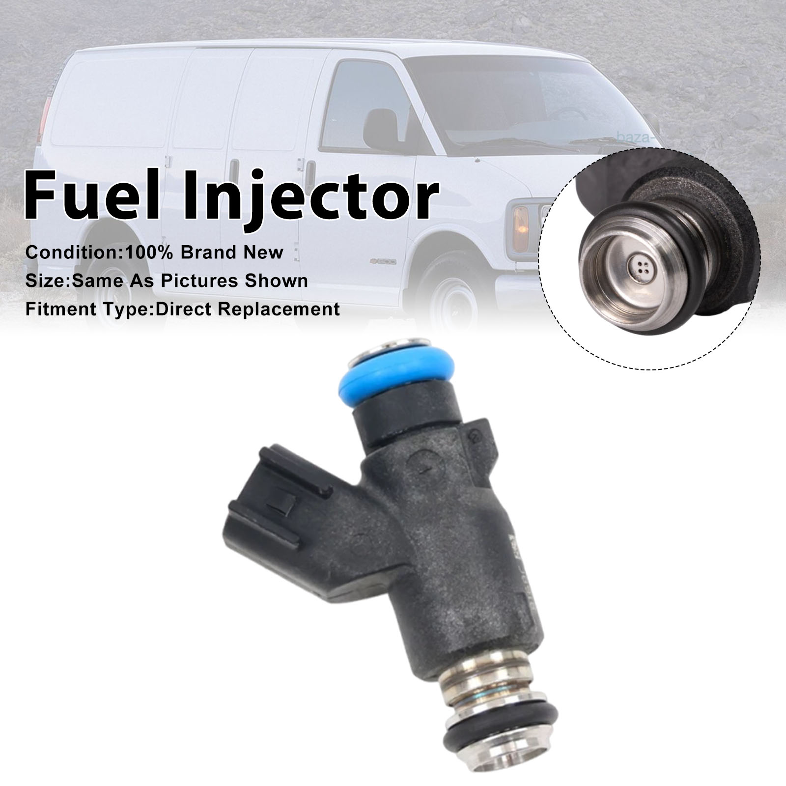 1Pcs Fuel Injector For Chevrolet Express 2500 3500 Van 2010-2020 12613412