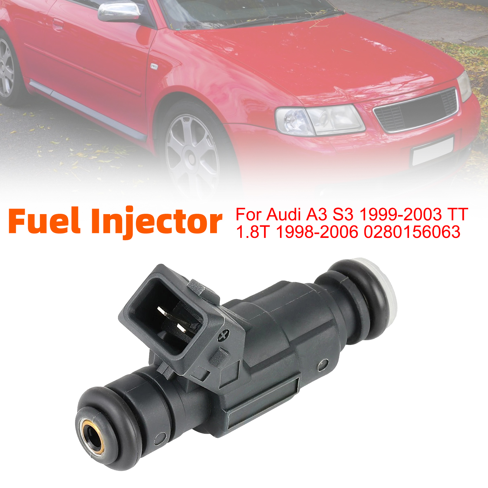 1Pcs Fuel Injector For Audi A3 S3 1999-2003 TT 1.8T 1998-2006 0280156063