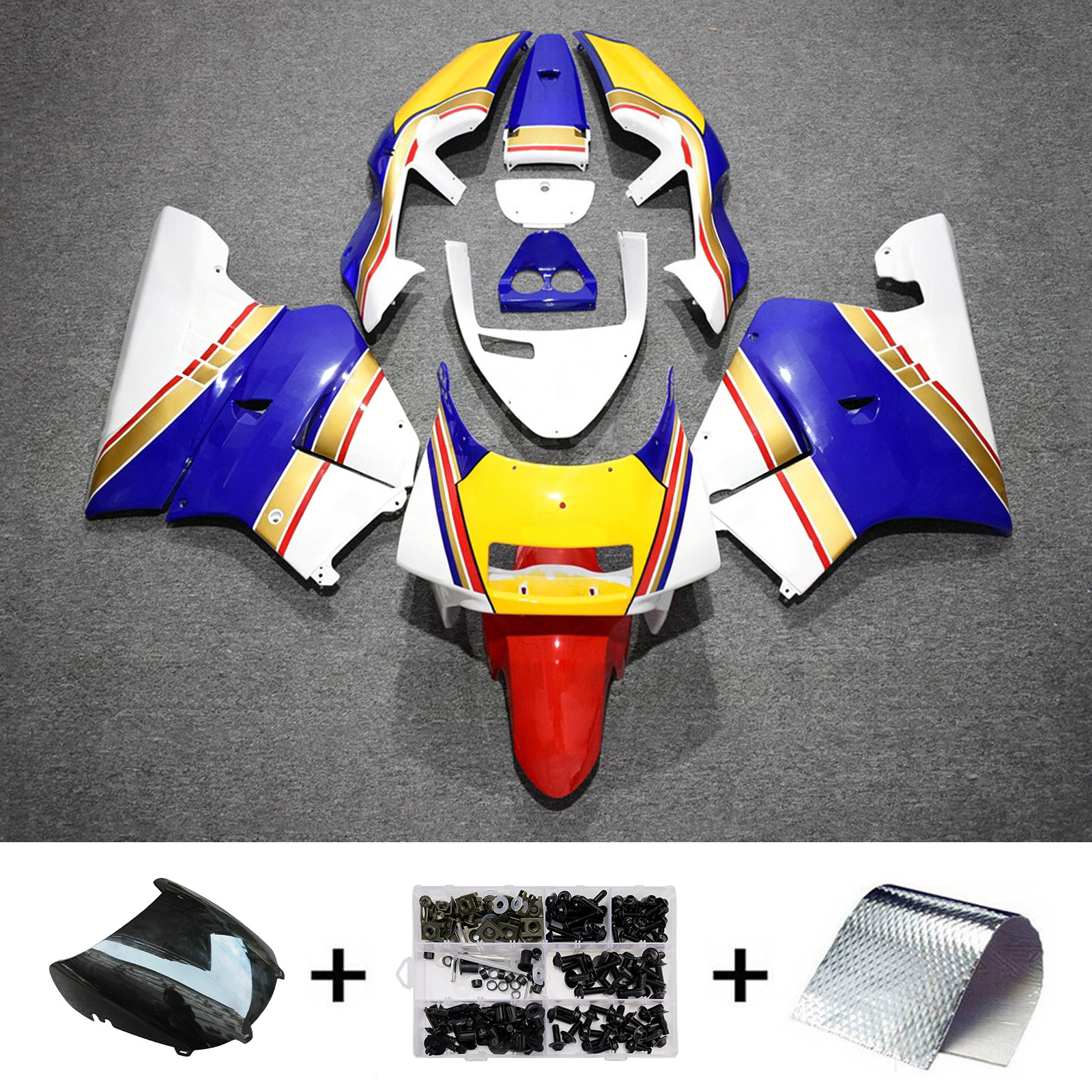 1990-1993 Honda NSR250 PGM-3 Injection Fairing Kit Bodywork Plastic ABS Generic #119