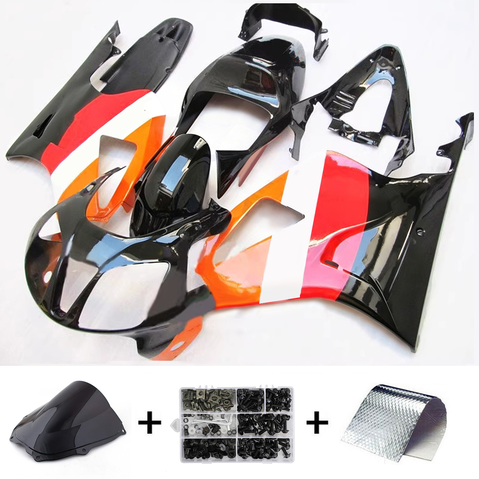 2000-2006 Honda VTR1000 RC51 Injection Fairing Kit Bodywork Plastic ABS Generic #128