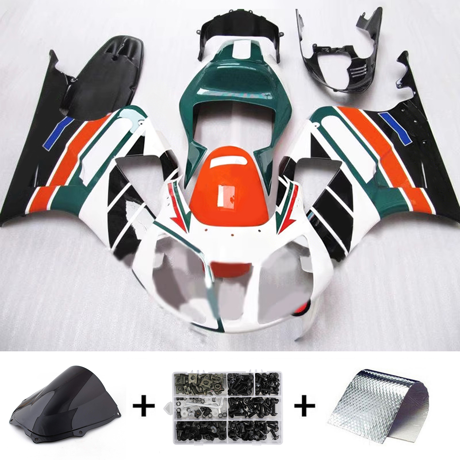 2000-2006 Honda VTR1000 RC51 Injection Fairing Kit Bodywork Plastic ABS Generic #130