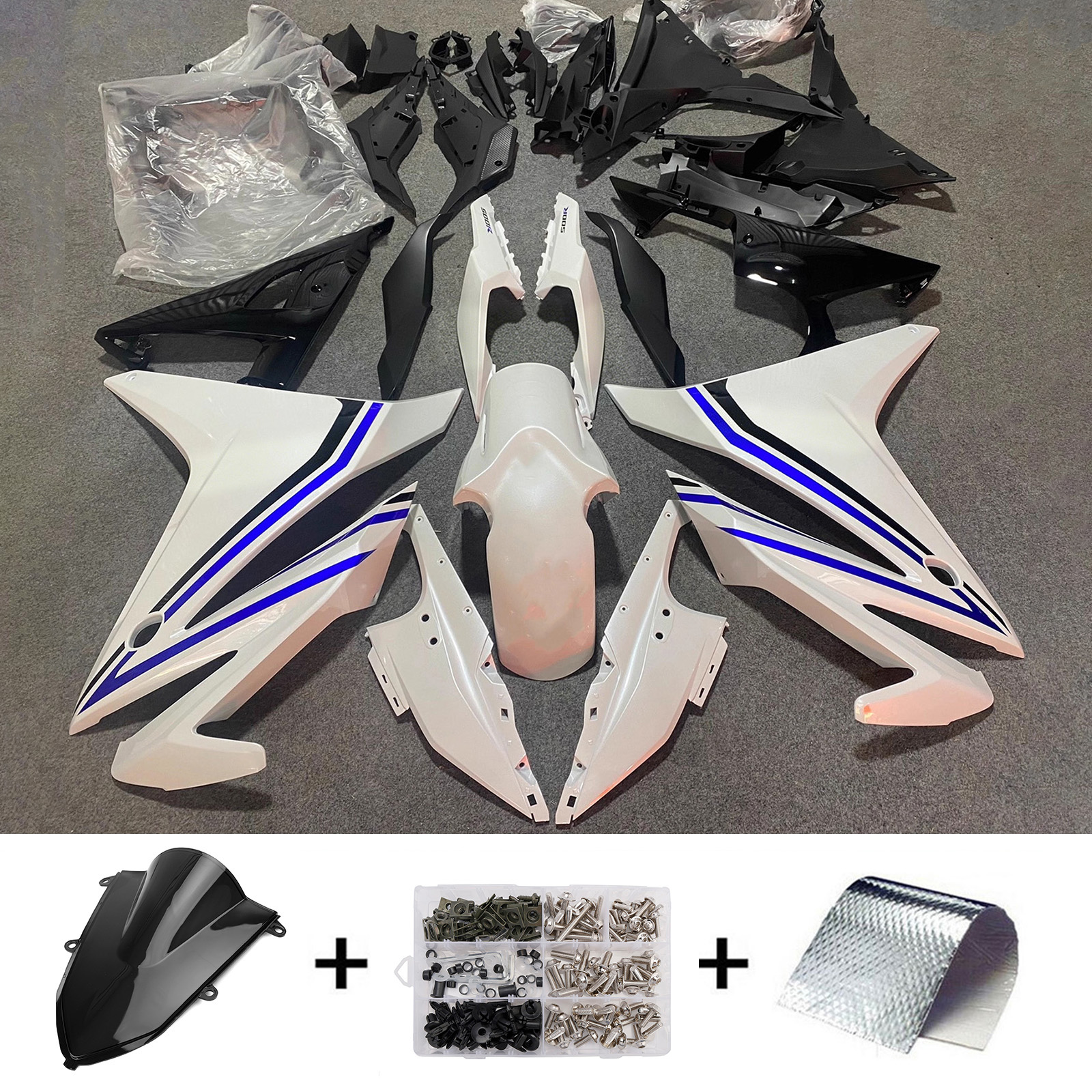 2019-2021 Honda CBR500R Injection Fairing Kit Bodywork Plastic ABS Generic #128
