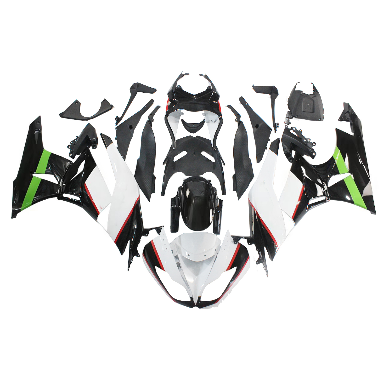 Injection Fairing Kit Bodywork Plastic ABS fit For Kawasaki ZX6R 636 2009-2012