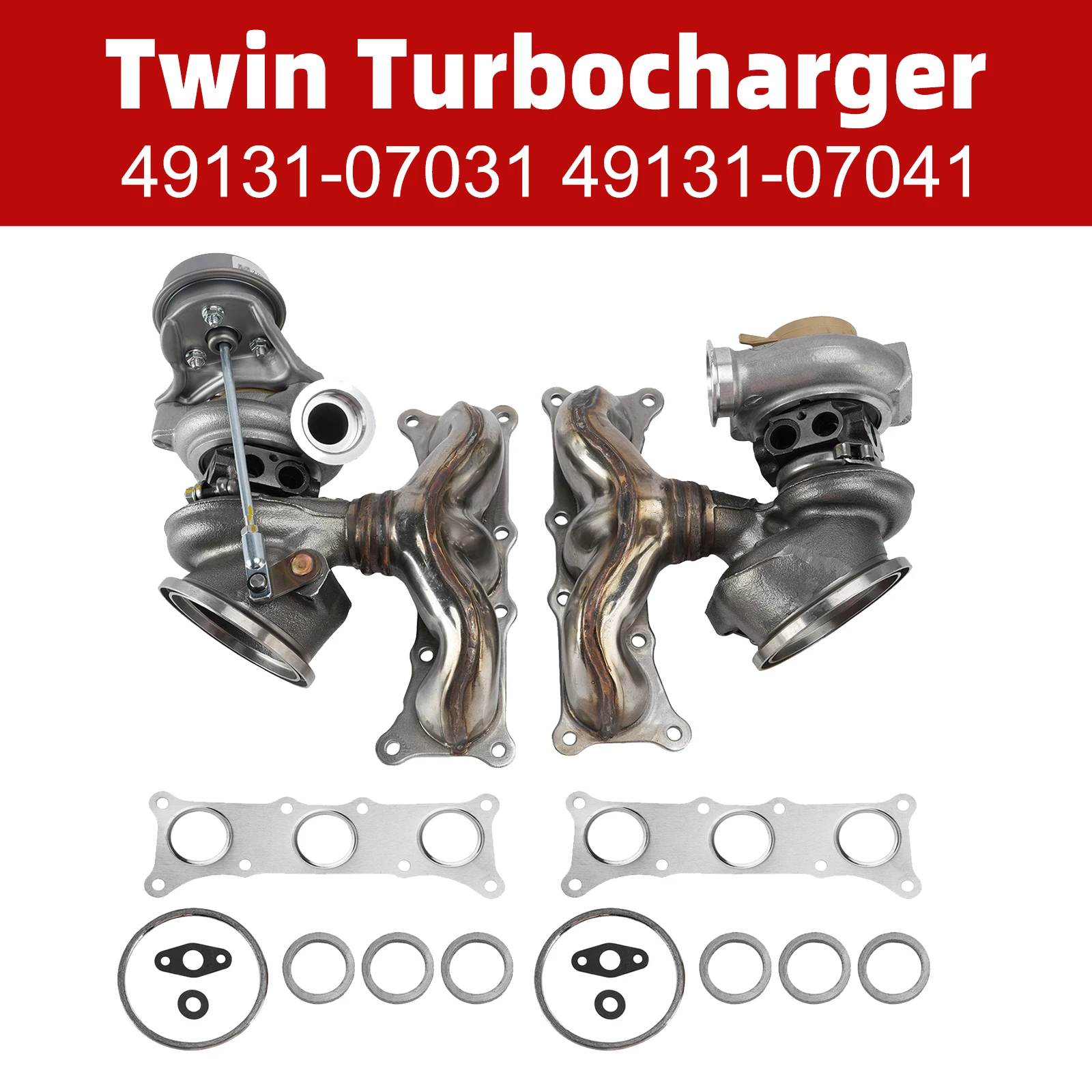 2006-2011 BMW 335 335i E90 E91 Twin Turbocharger 49131-07031 49131-07041 Generic