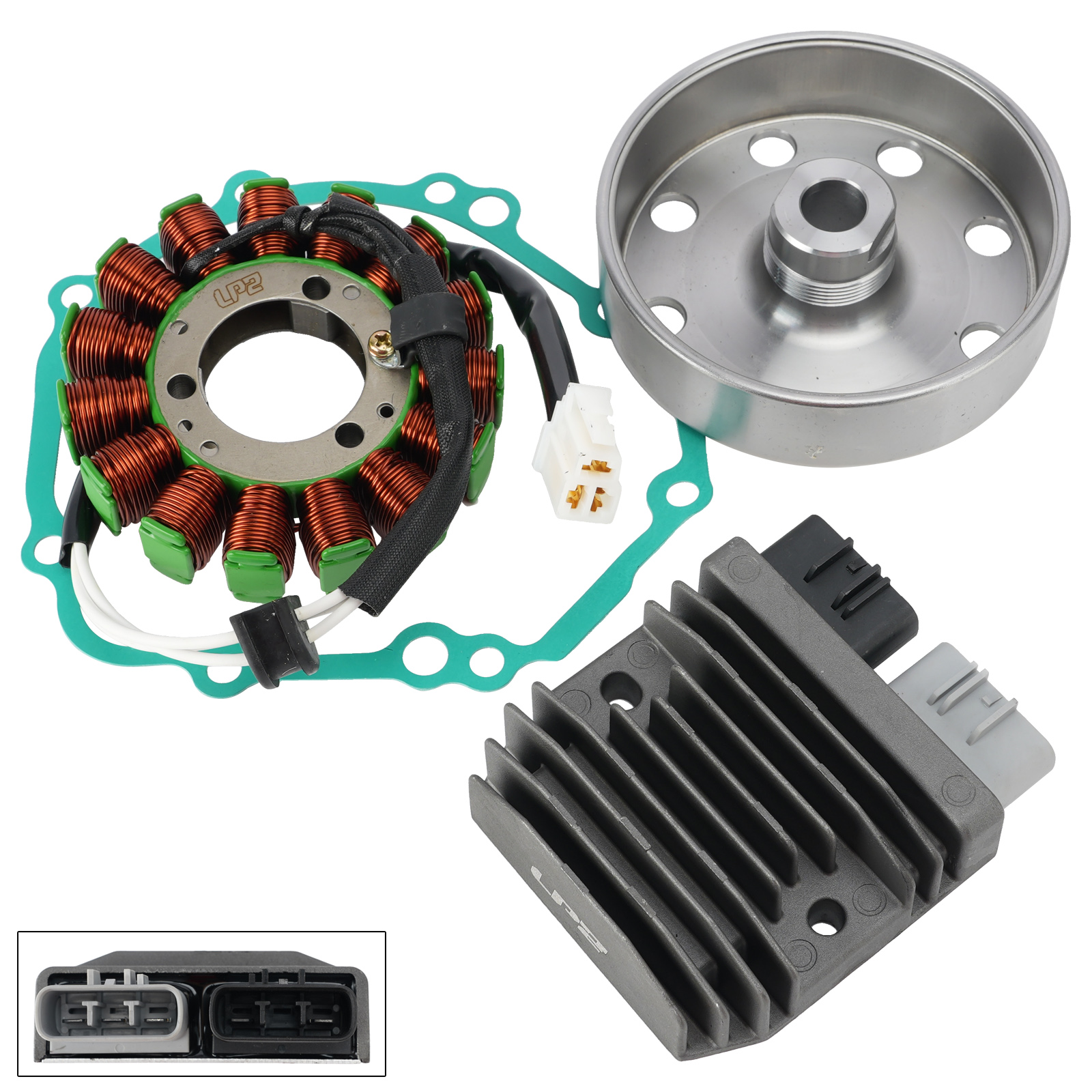Flywheel Rotor Stator Regulator Gasket Kit For Suzuki GSXS1000 GSX-S 1000 22-26